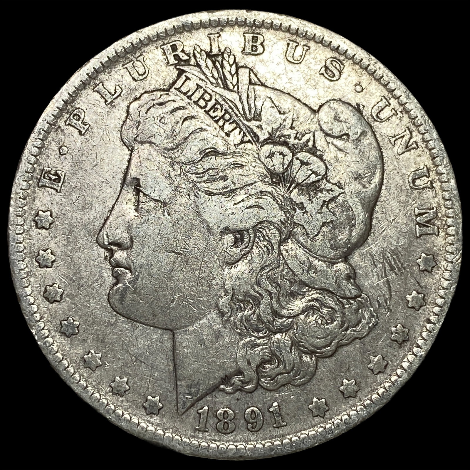 1891-O Silver Morgan Dollar LIGHTLY CIRCULATED: 1891-O Silver Morgan Dollar LIGHTLY CIRCULATED