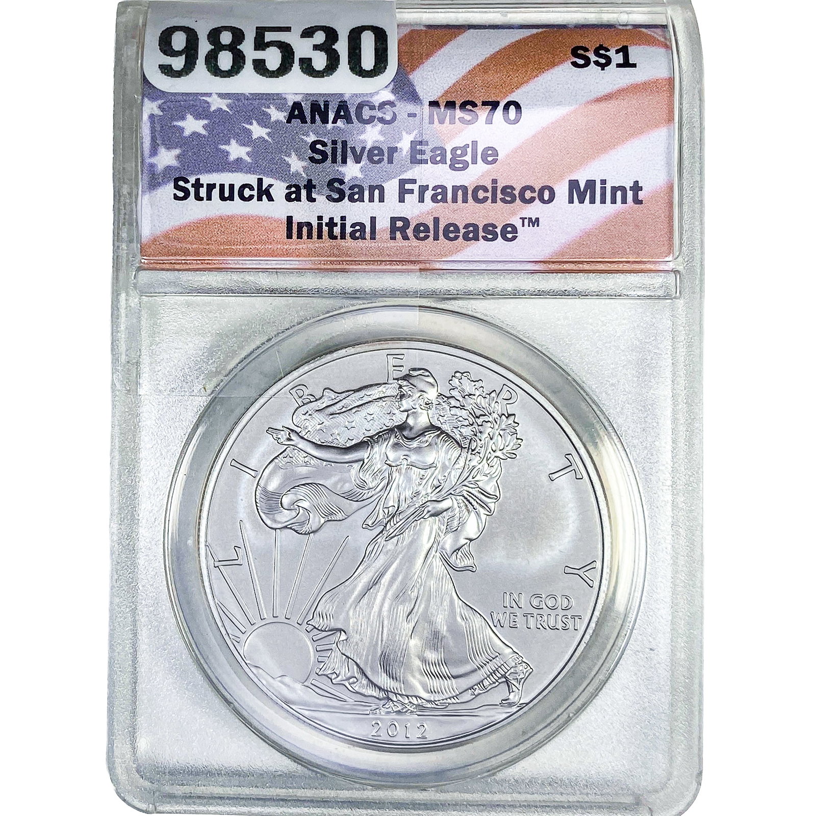 2012-S Silver Eagle ANACS MS70 (1 of 2)
