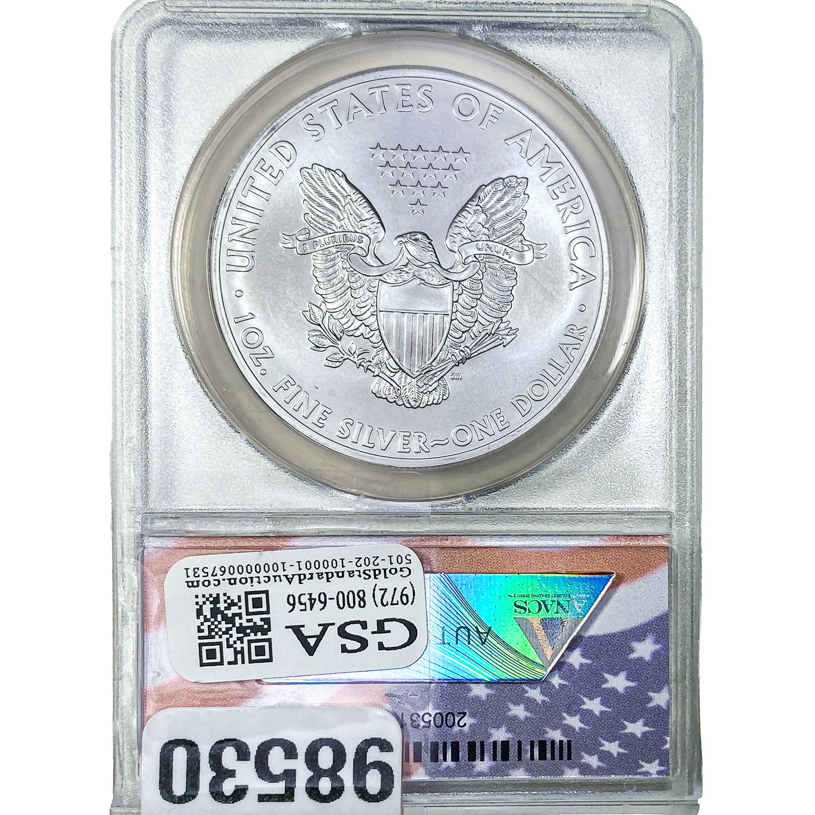 2012-S Silver Eagle ANACS MS70 - 2
