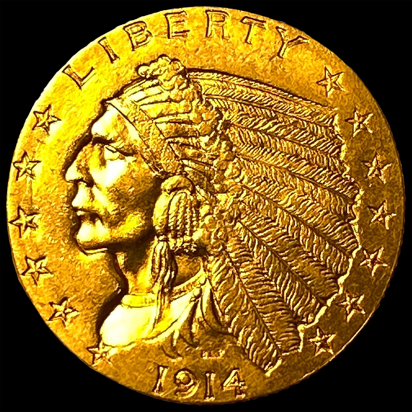 1914 $2.50 Gold Quarter Eagle (1 of 2)