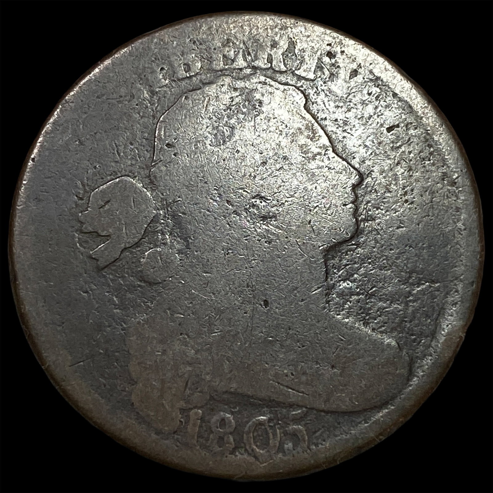 1805 Draped Bust Large Cent NICELY CIRCULATED: 1805 Draped Bust Large Cent NICELY CIRCULATED