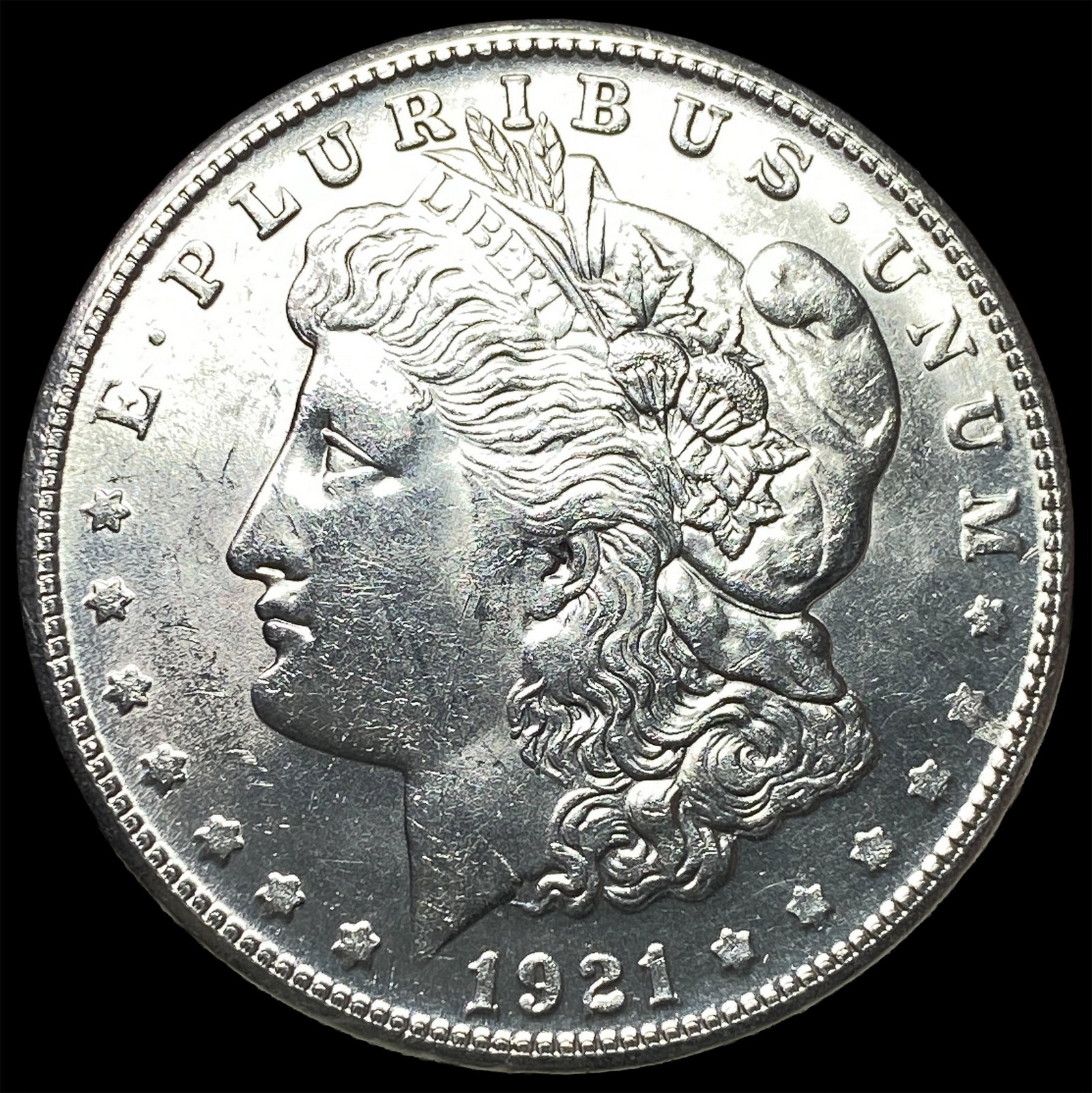 1921-S Silver Morgan Dollar GEM BU: 1921-S Silver Morgan Dollar GEM BU