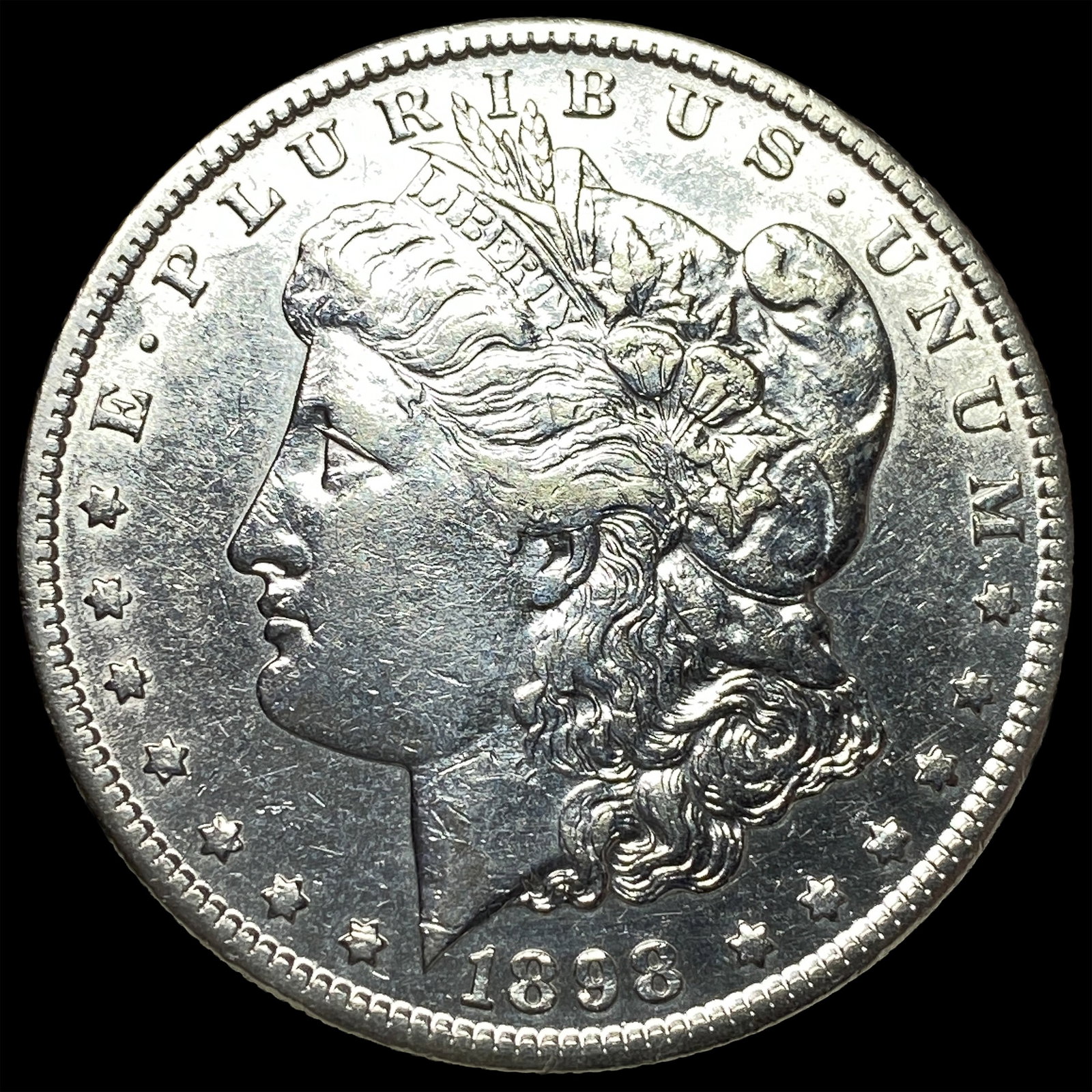1898-S Silver Morgan Dollar CLOSELY UNCIRCULATED: 1898-S Silver Morgan Dollar CLOSELY UNCIRCULATED