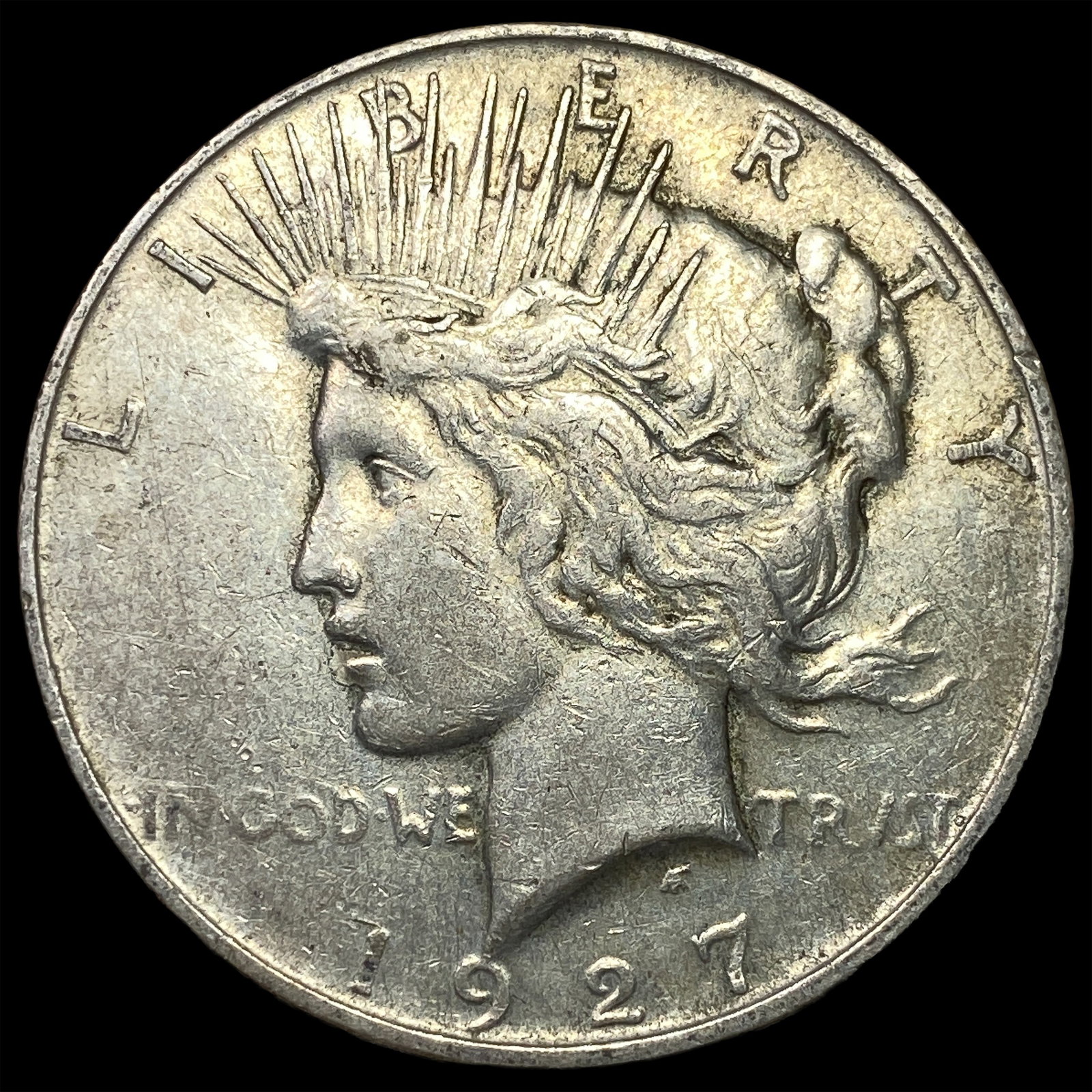 1927-D Peace Silver Dollar CLOSELY UNCIRCULATED: 1927-D Peace Silver Dollar CLOSELY UNCIRCULATED