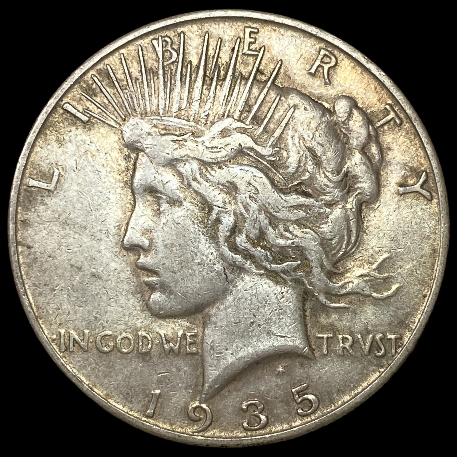 1935-S Silver Peace Dollar NEARLY UNCIRCULATED: 1935-S Silver Peace Dollar NEARLY UNCIRCULATED