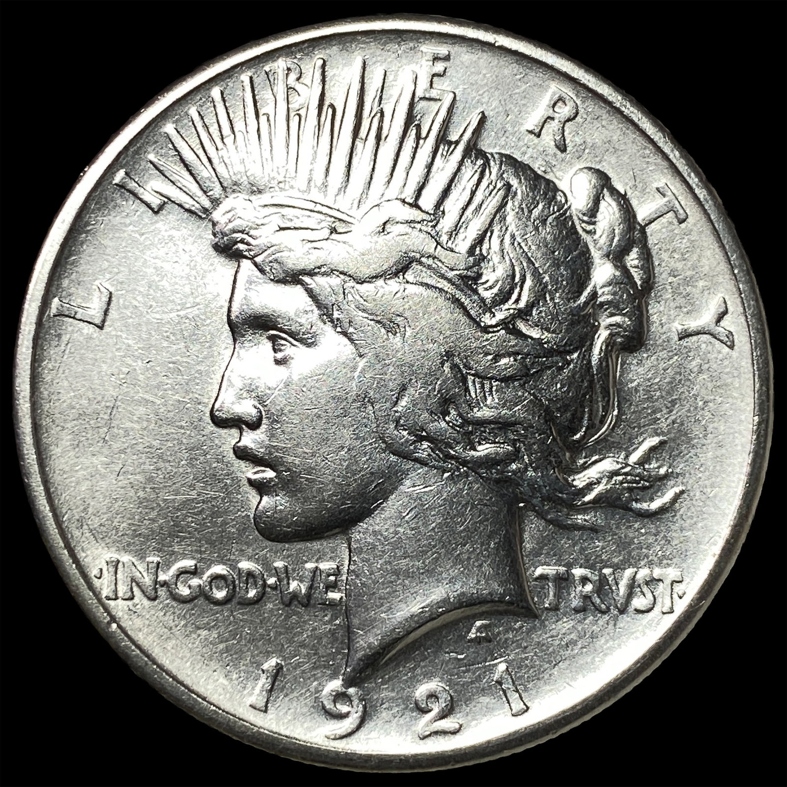 1921 Silver Peace Dollar CHOICE AU: 1921 Silver Peace Dollar CHOICE AU