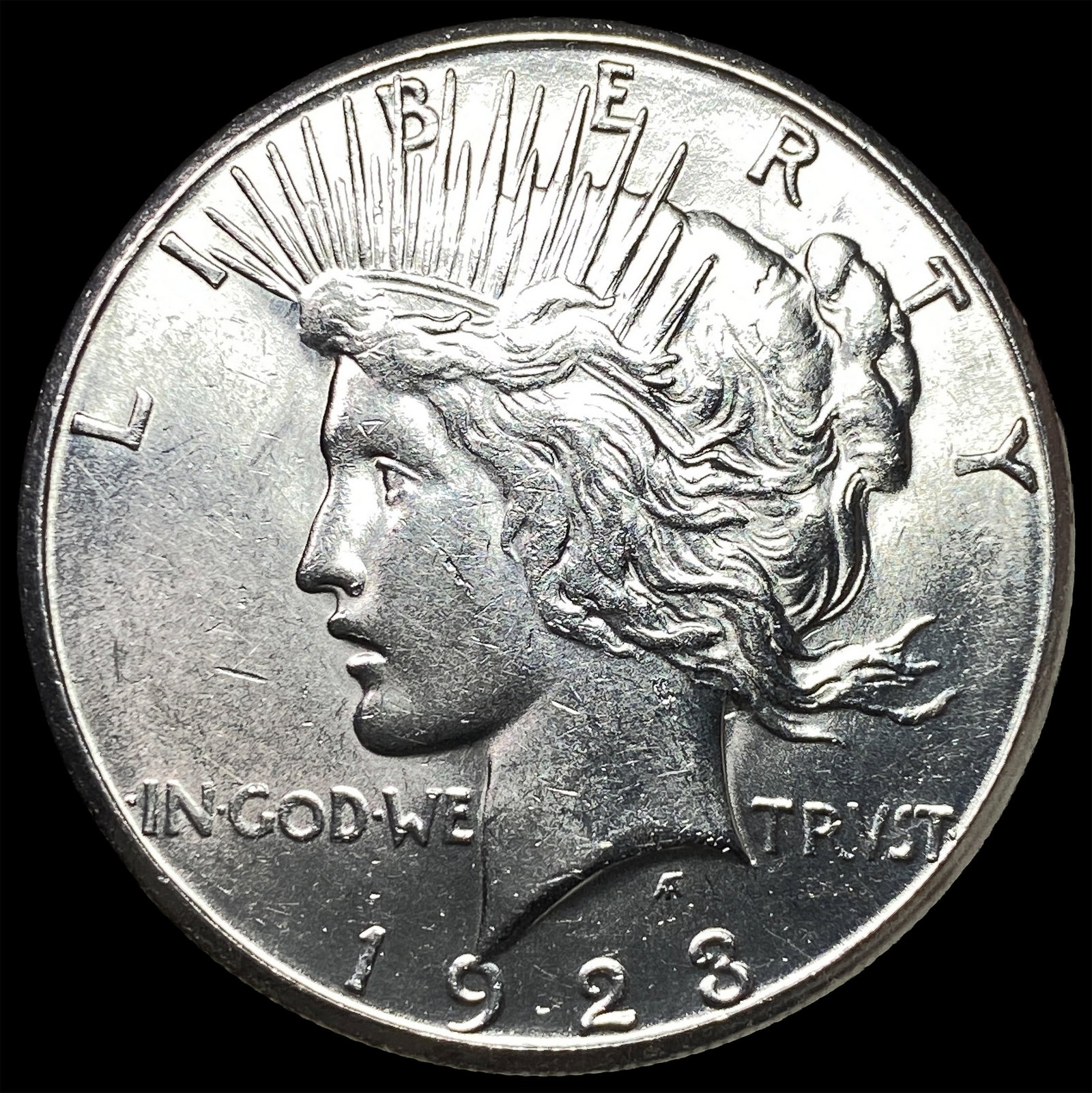 1923-S Silver Peace Dollar CHOICE BU: 1923-S Silver Peace Dollar CHOICE BU