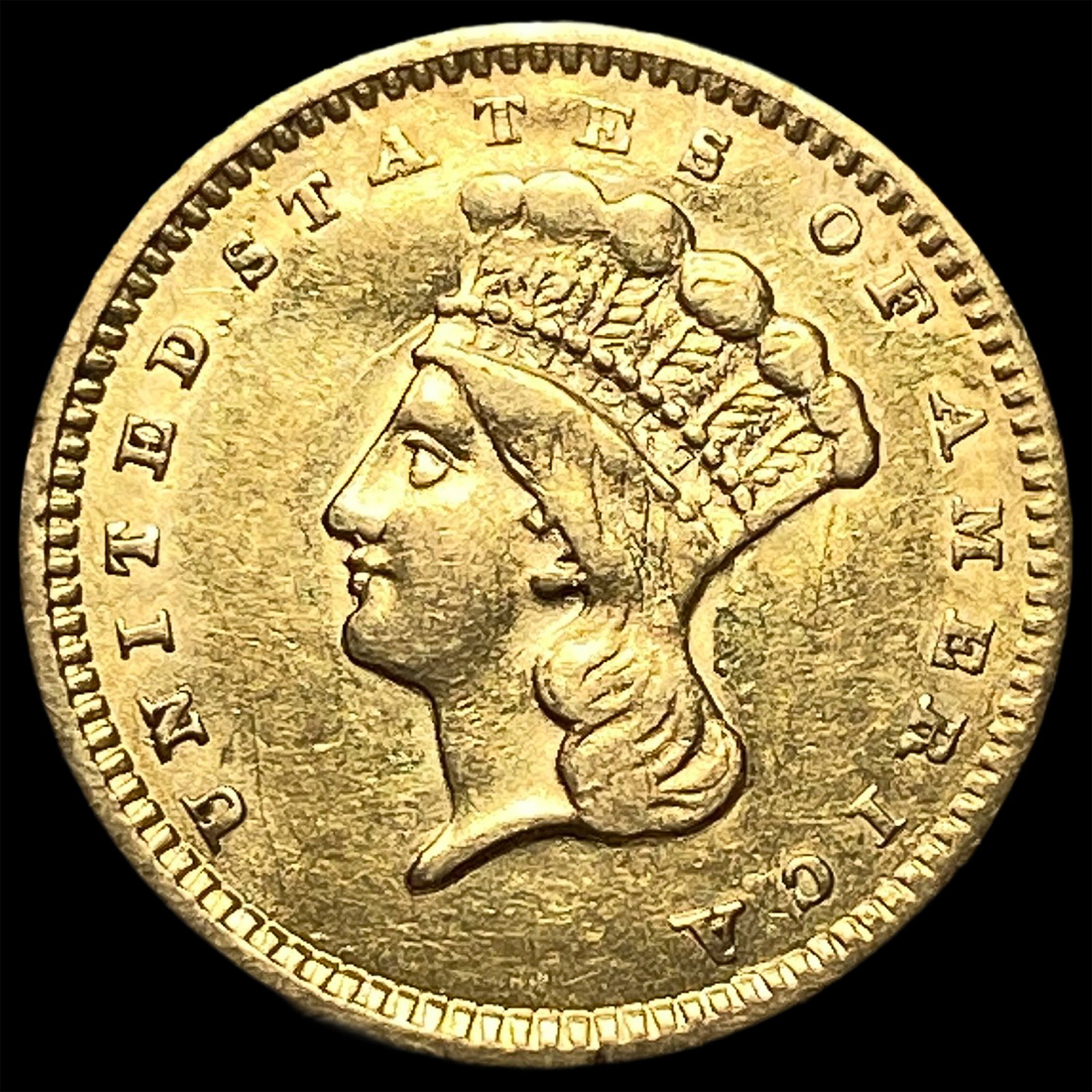 1856 Gold $1 Indian Princess Type 3 CHOICE AU: 1856 Gold $1 Indian Princess Type 3 CHOICE AU