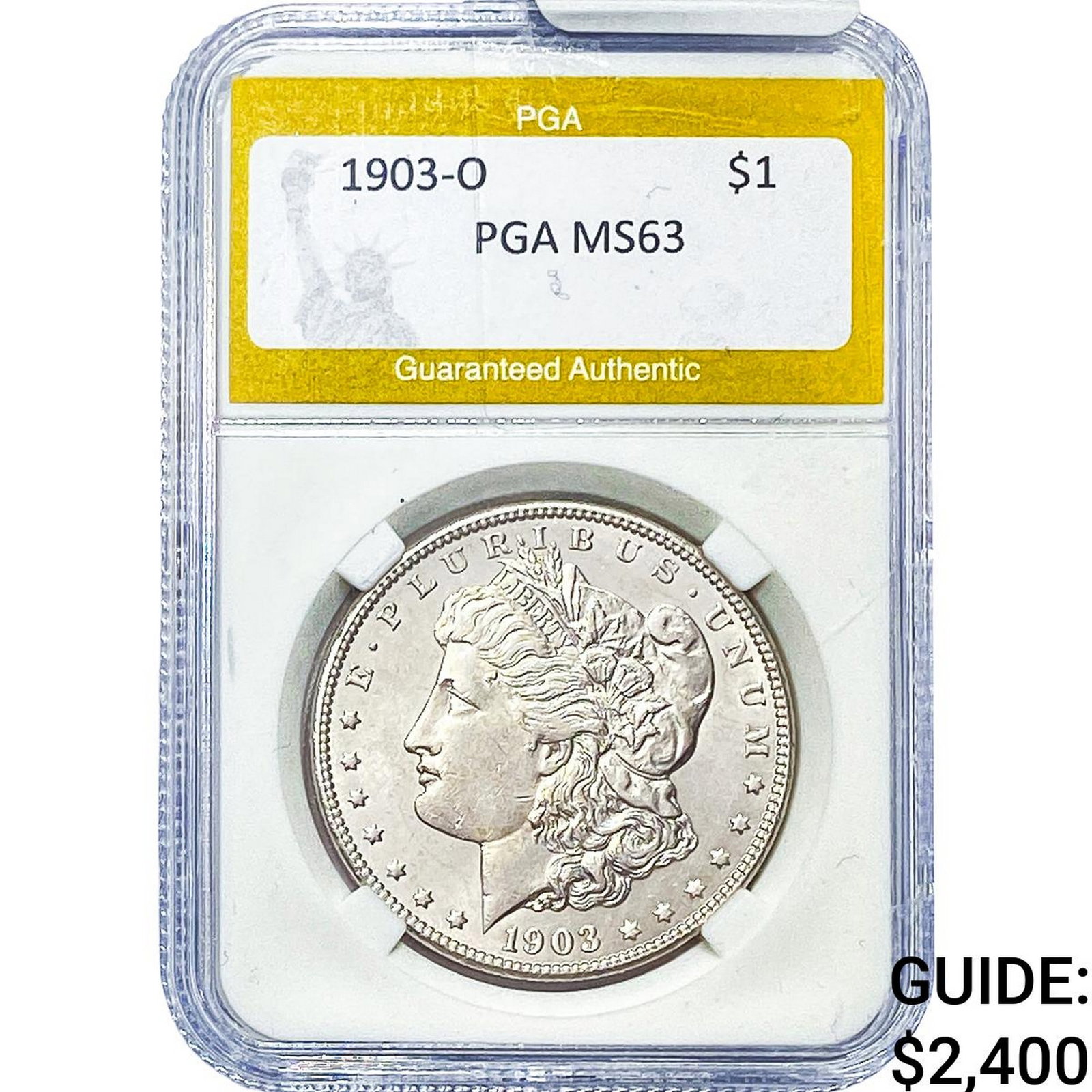 1903-O Morgan Silver Dollar PGA MS63: 1903-O Morgan Silver Dollar PGA MS63