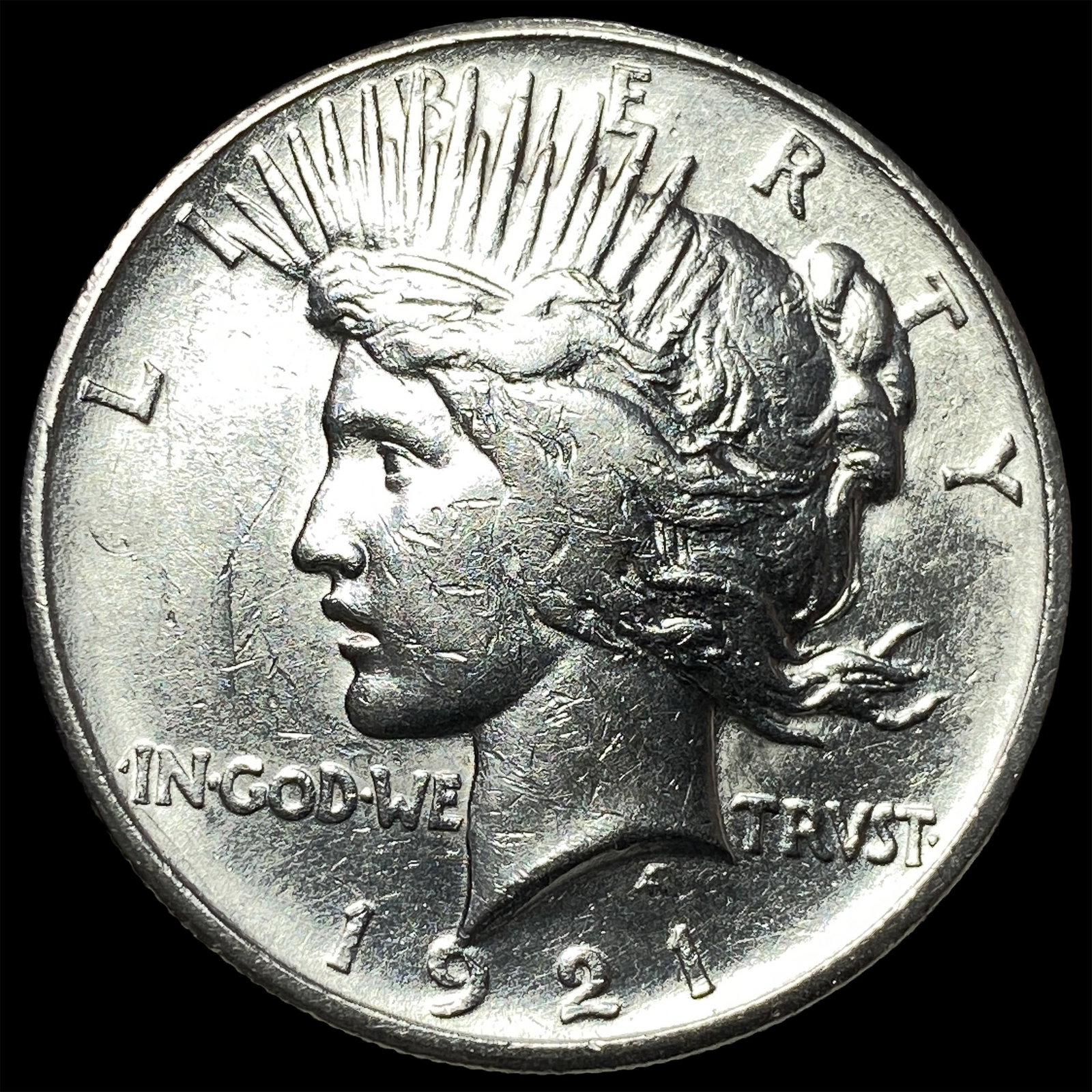 1921 Silver Peace Dollar CHOICE AU: 1921 Silver Peace Dollar CHOICE AU
