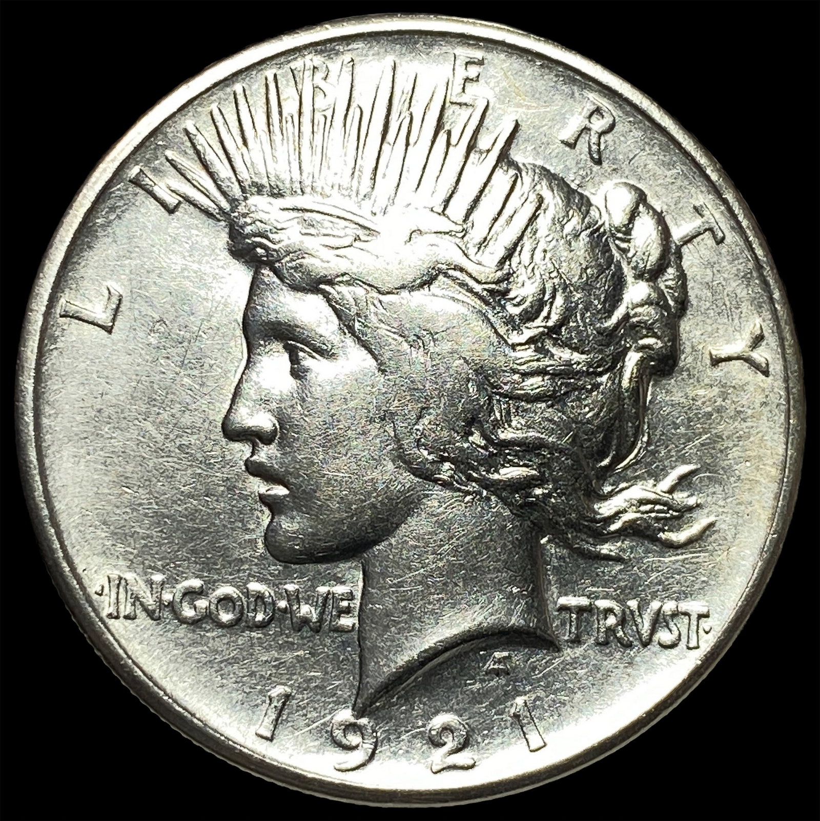 1921 Silver Peace Dollar CHOICE AU: 1921 Silver Peace Dollar CHOICE AU
