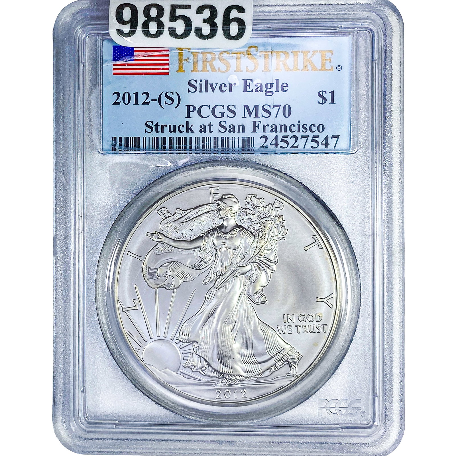 2012-S Silver Eagle PCGS MS70 (1 of 2)