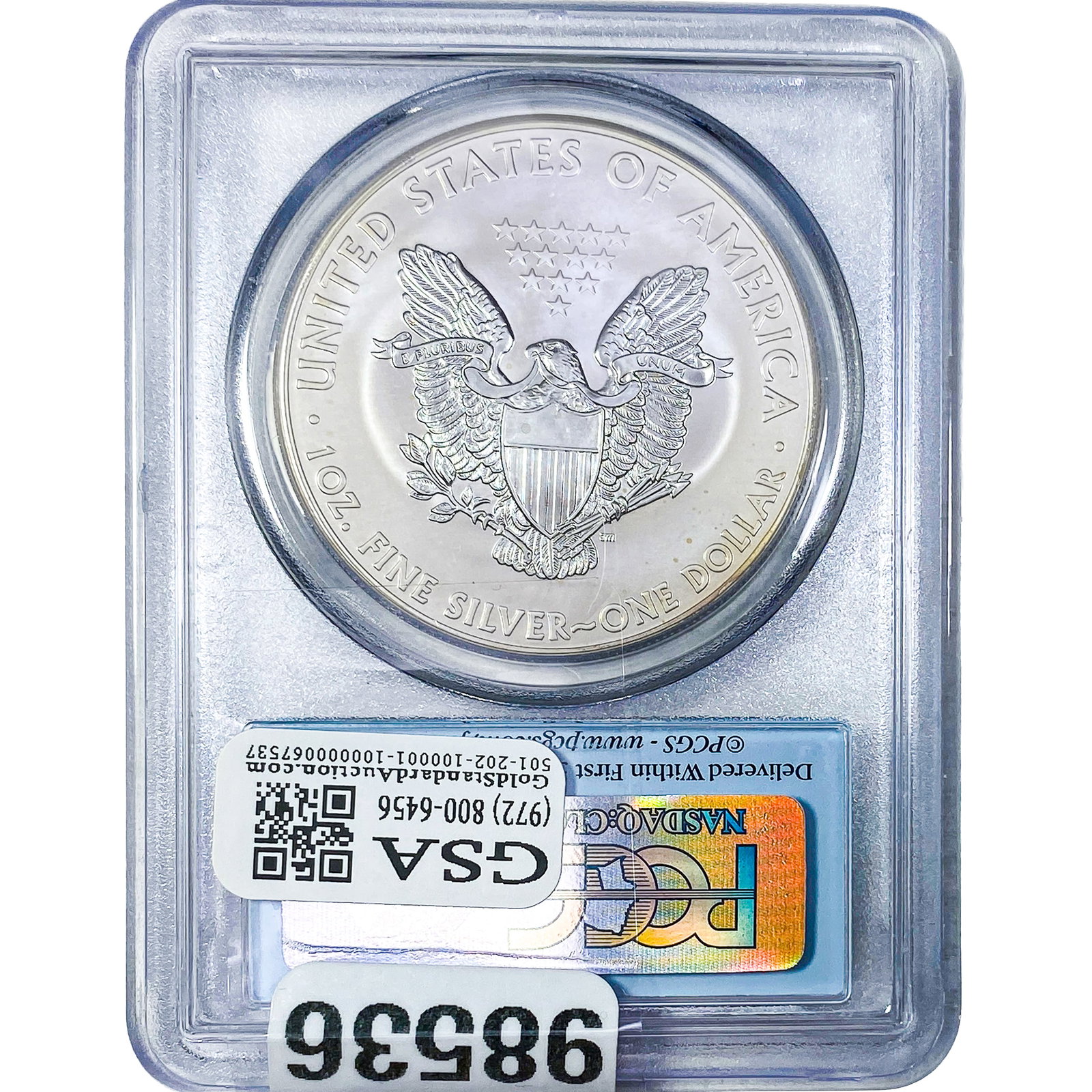 2012-S Silver Eagle PCGS MS70 - 2