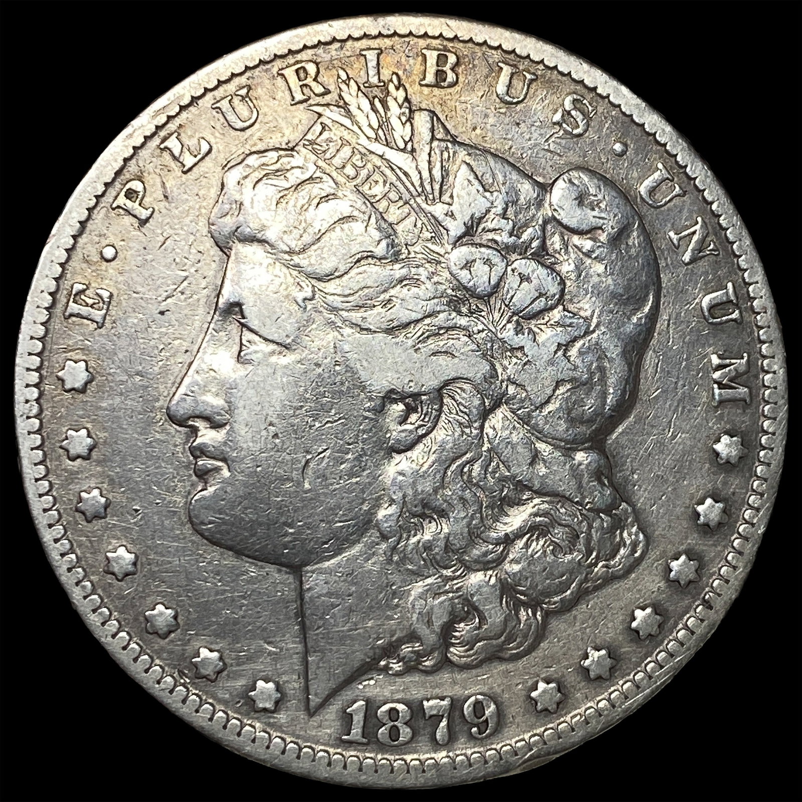1879-CC Silver Morgan Dollar NEARLY UNCIRCULATED: 1879-CC Silver Morgan Dollar NEARLY UNCIRCULATED