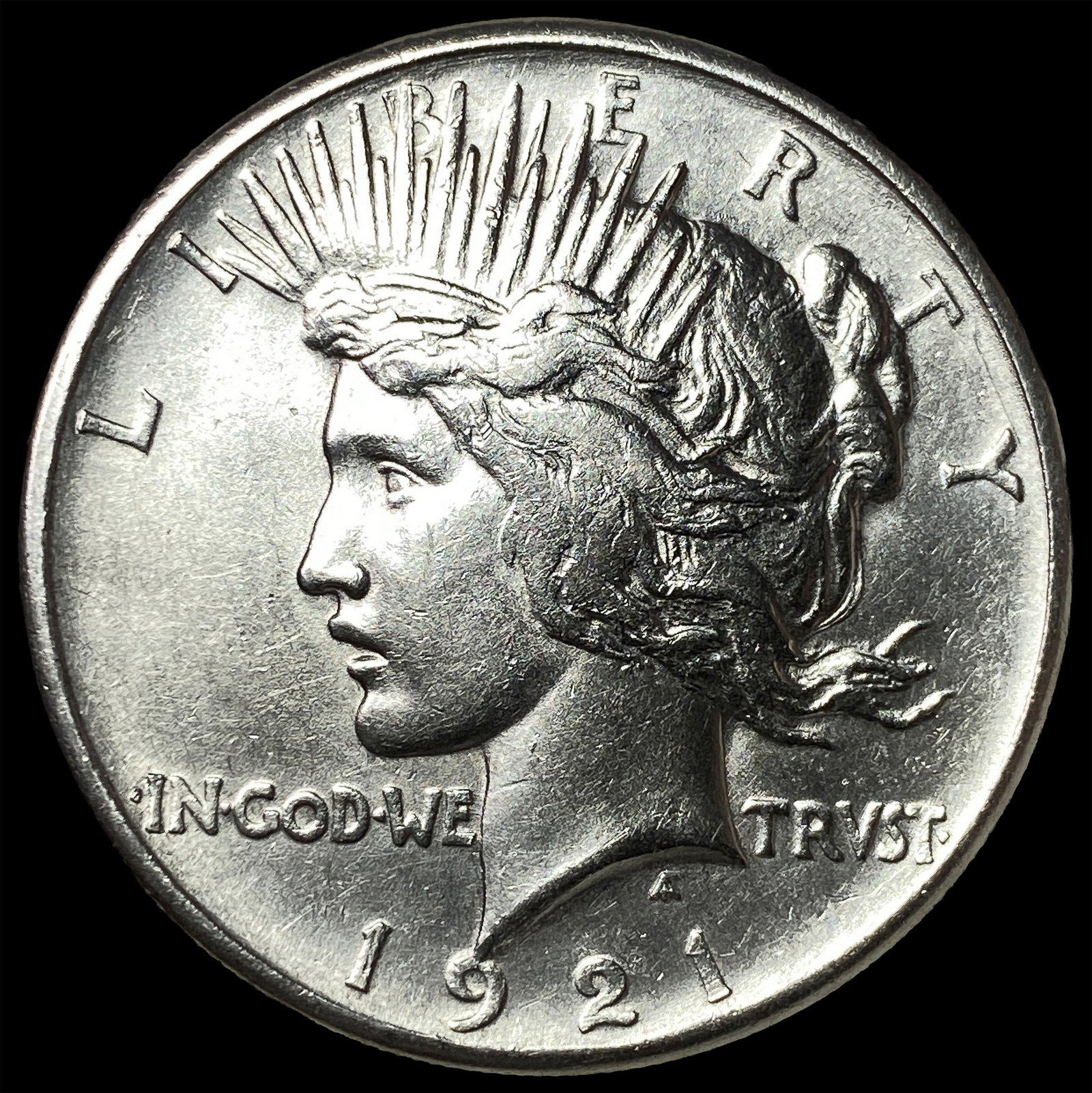 1921 Silver Peace Dollar CHOICE AU: 1921 Silver Peace Dollar CHOICE AU