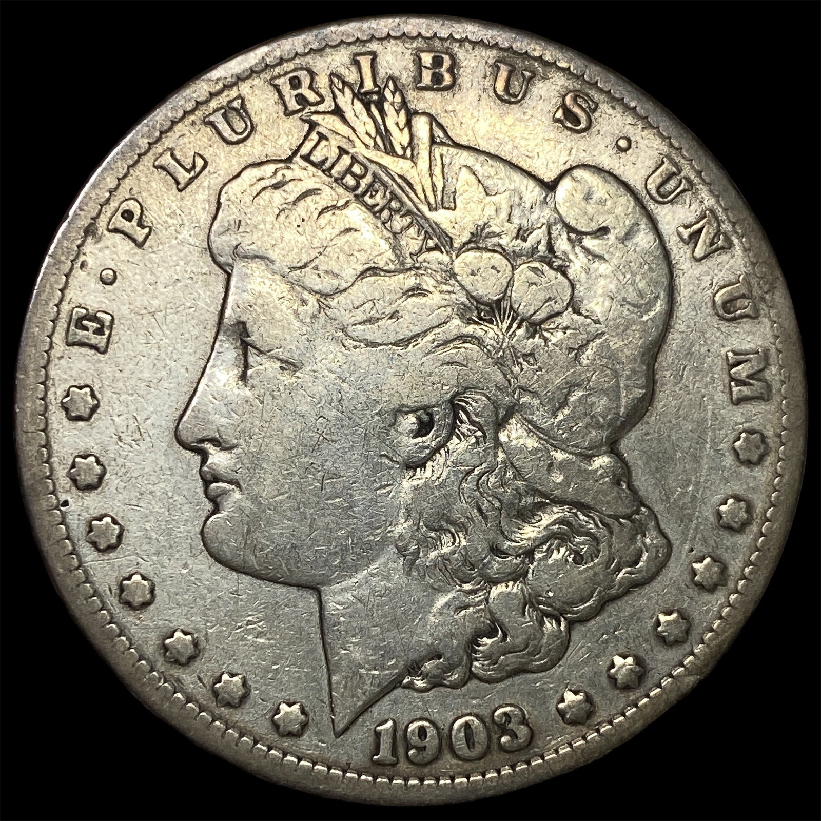 1903-S Silver Morgan Dollar ABOUT UNCIRCULATED: 1903-S Silver Morgan Dollar ABOUT UNCIRCULATED