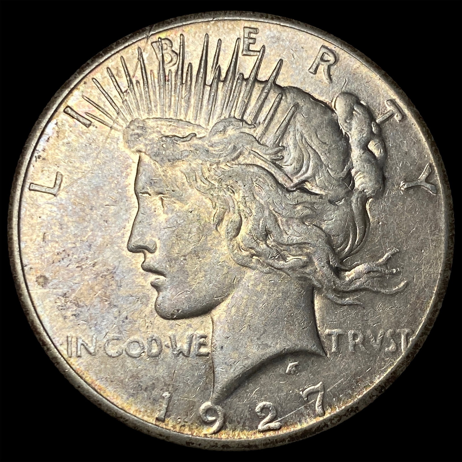 1927 Silver Peace Dollar NEARLY UNCIRCULATED: 1927 Silver Peace Dollar NEARLY UNCIRCULATED