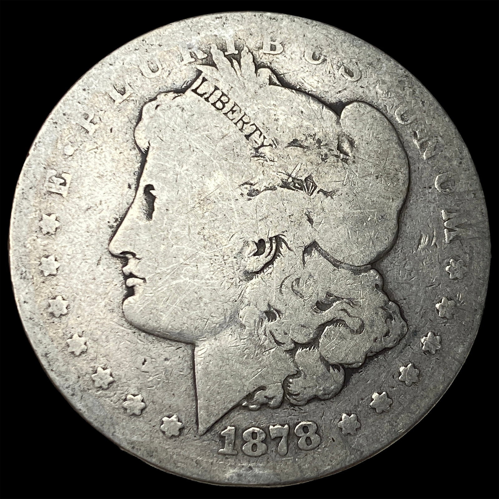1878 8TF Silver Morgan Dollar NICELY CIRCULATED: 1878 8TF Silver Morgan Dollar NICELY CIRCULATED