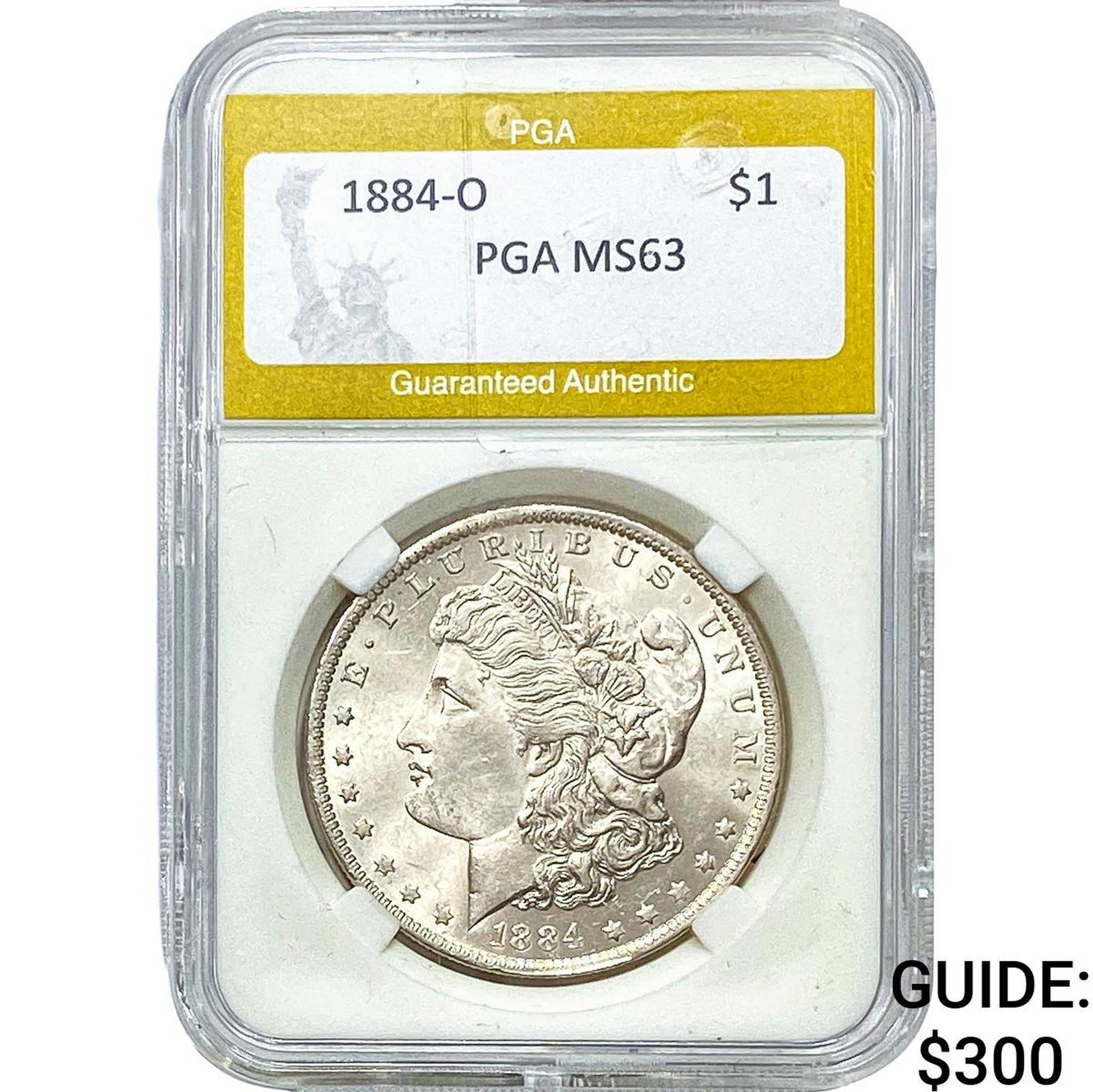 1884-O Morgan Silver Dollar PGA MS63: 1884-O Morgan Silver Dollar PGA MS63