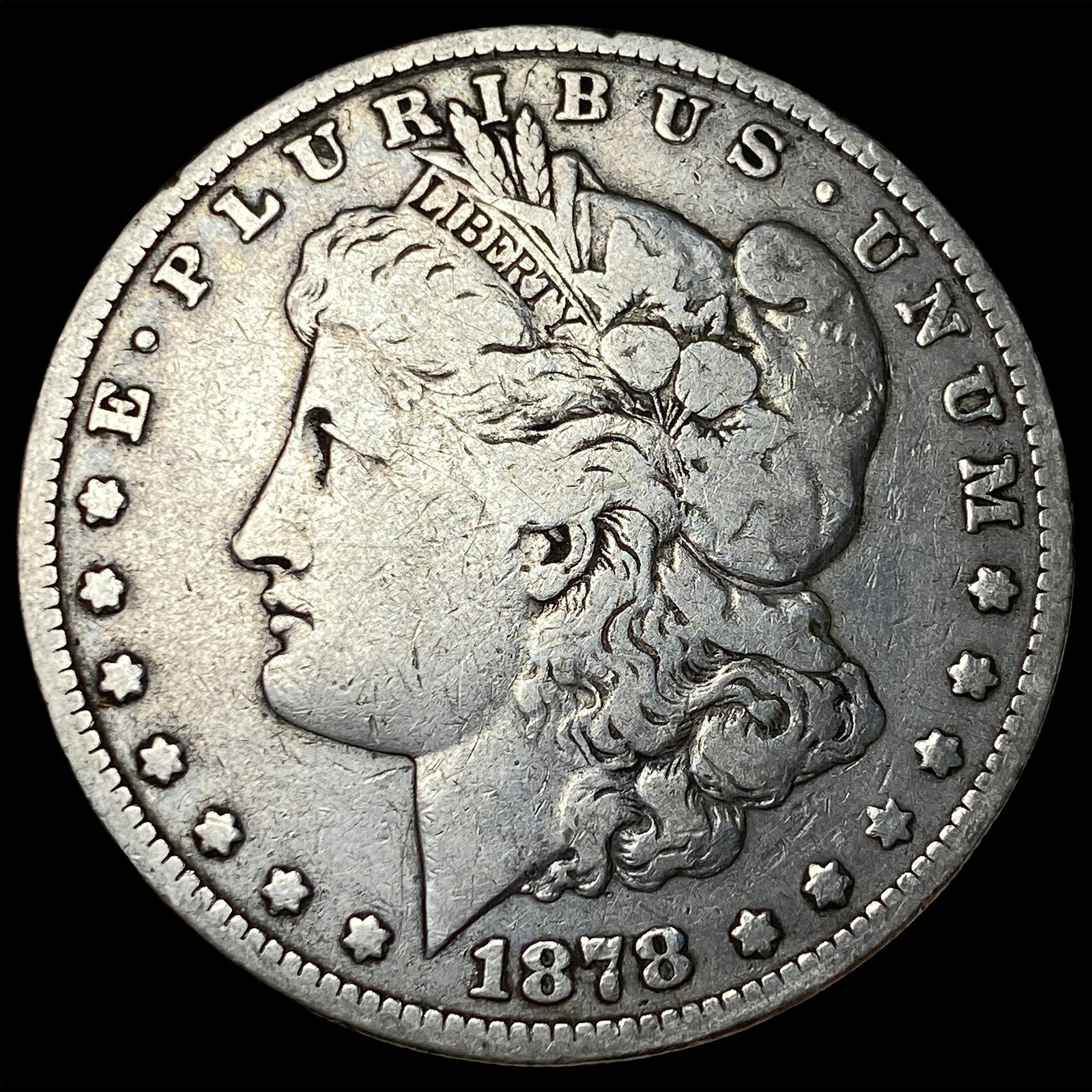 1878 Silver Morgan Dollar LIGHTLY CIRCULATED: 1878 Silver Morgan Dollar LIGHTLY CIRCULATED