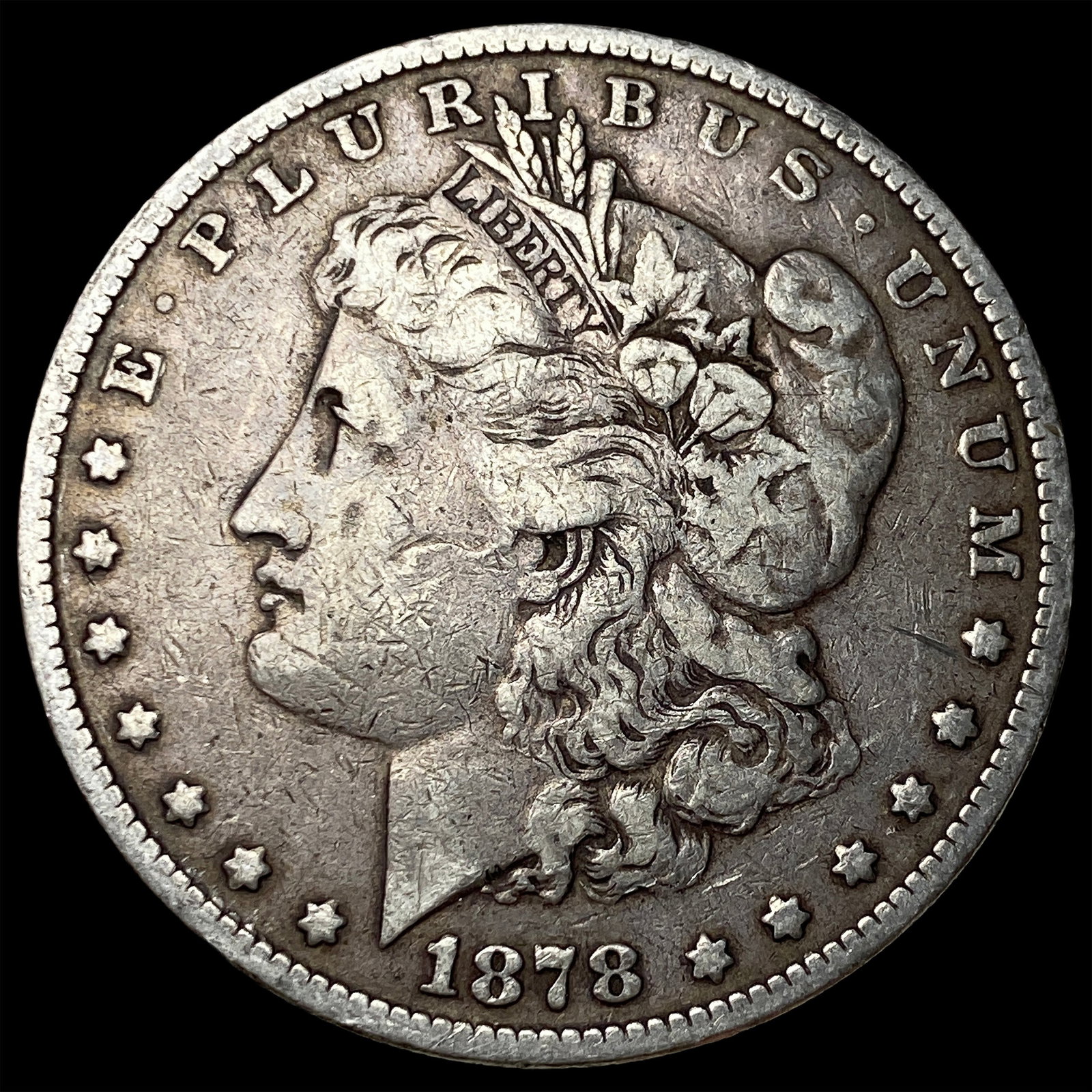 1878 Silver Morgan Dollar LIGHTLY CIRCULATED: 1878 Silver Morgan Dollar LIGHTLY CIRCULATED