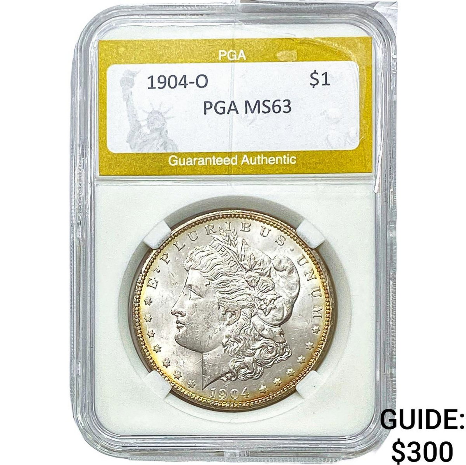 1904-O Morgan Silver Dollar PGA MS63: 1904-O Morgan Silver Dollar PGA MS63