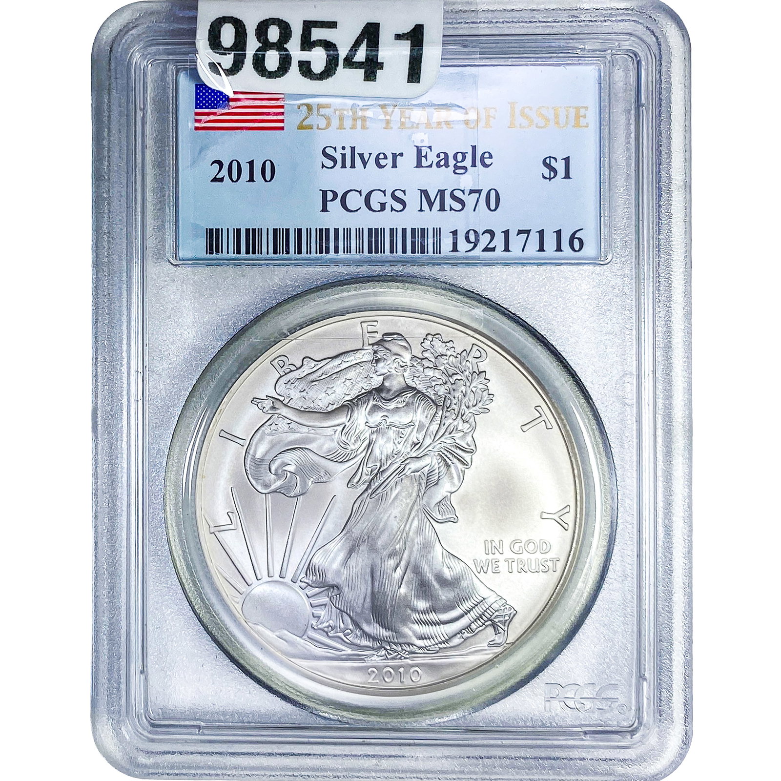 2010 Silver Eagle PCGS MS70