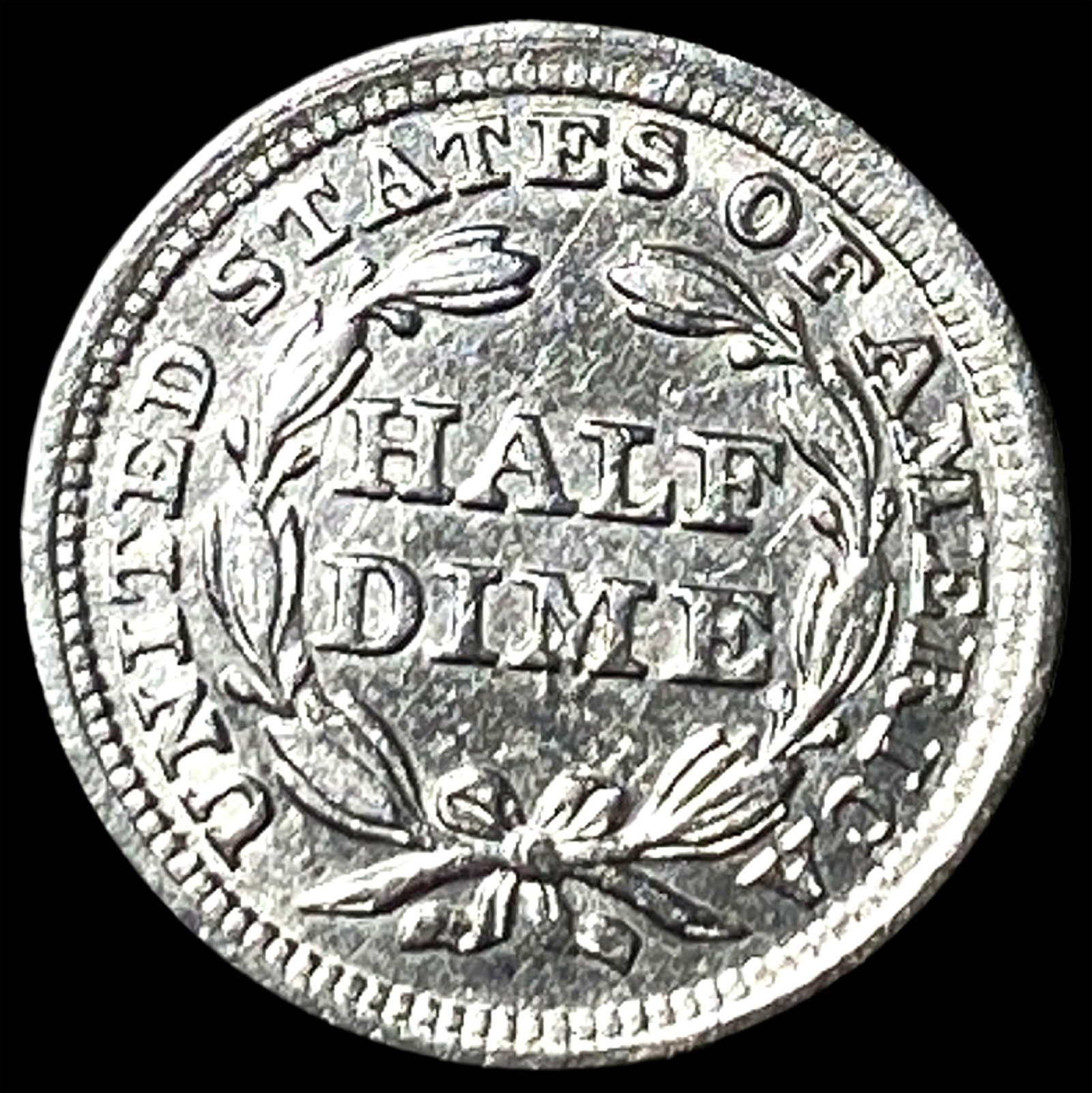 1857 Silver Half Dime UNCIRCULATED - 2