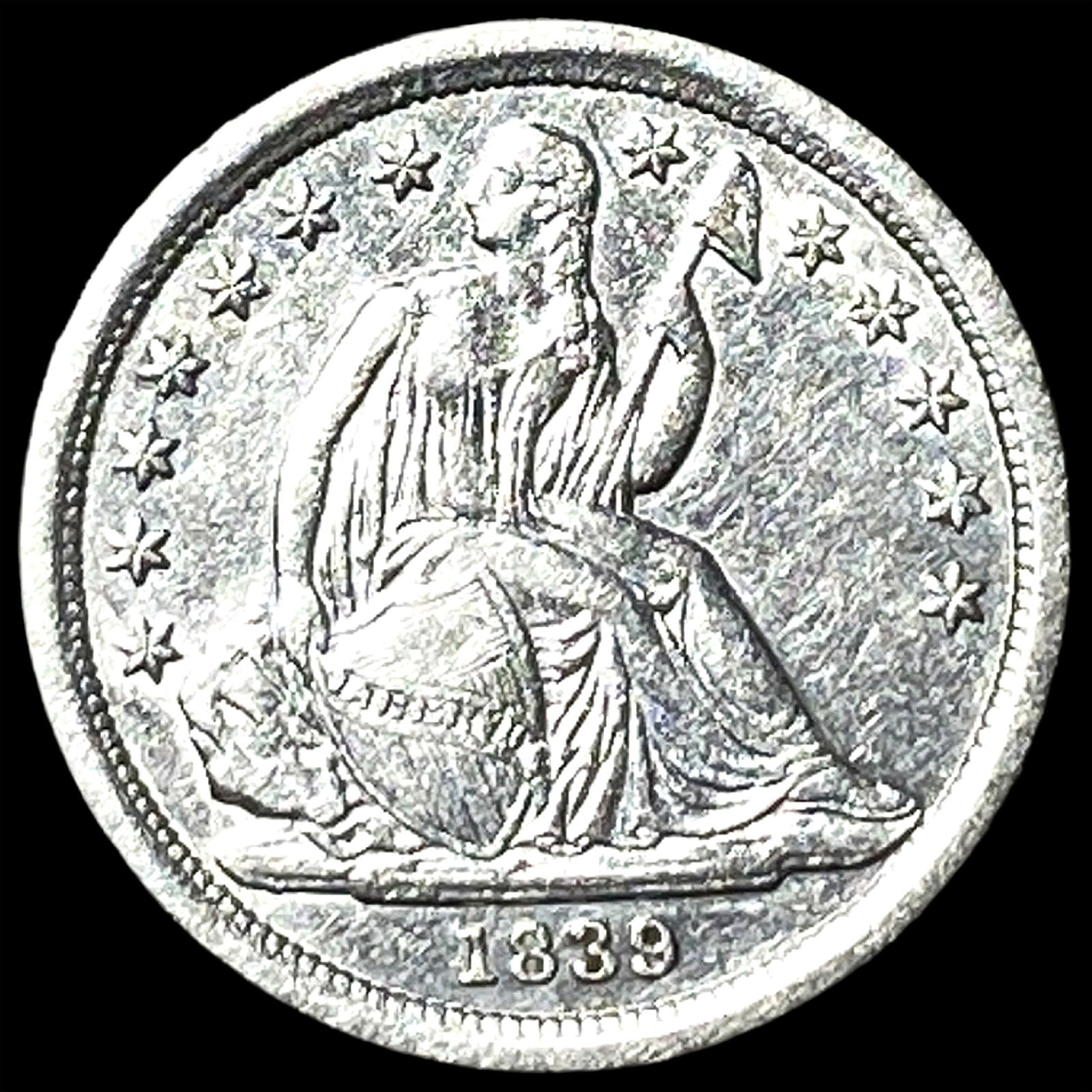 1839 Seated Liberty Dime UNCIRCULATED: 1839 Seated Liberty Dime UNCIRCULATED