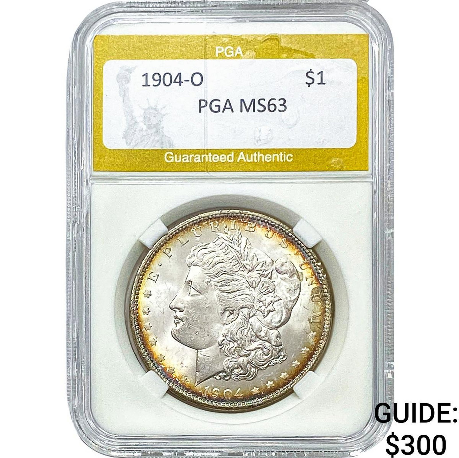 1904-O Morgan Silver Dollar PGA MS63: 1904-O Morgan Silver Dollar PGA MS63