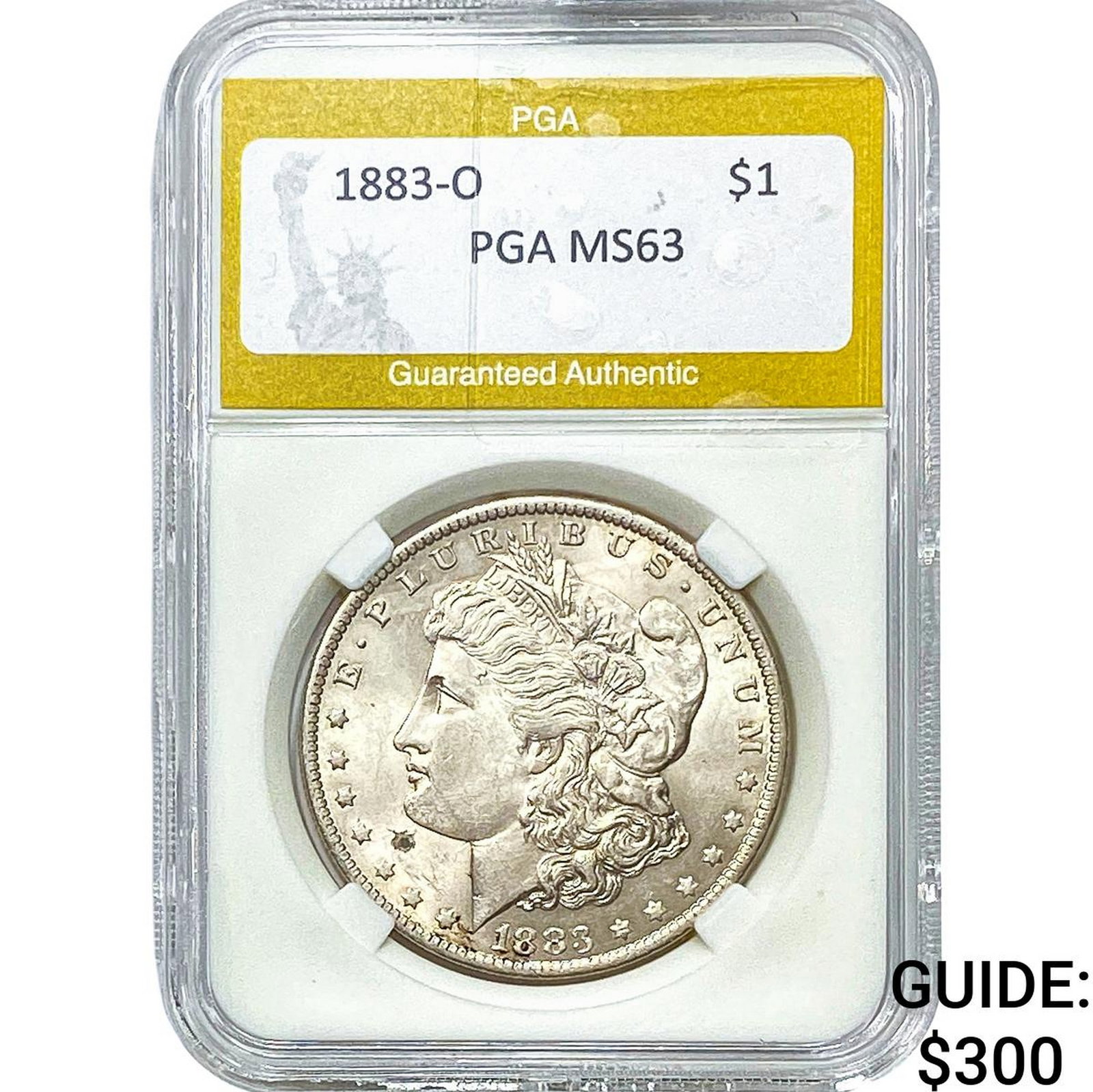1883-O Morgan Silver Dollar PGA MS63: 1883-O Morgan Silver Dollar PGA MS63