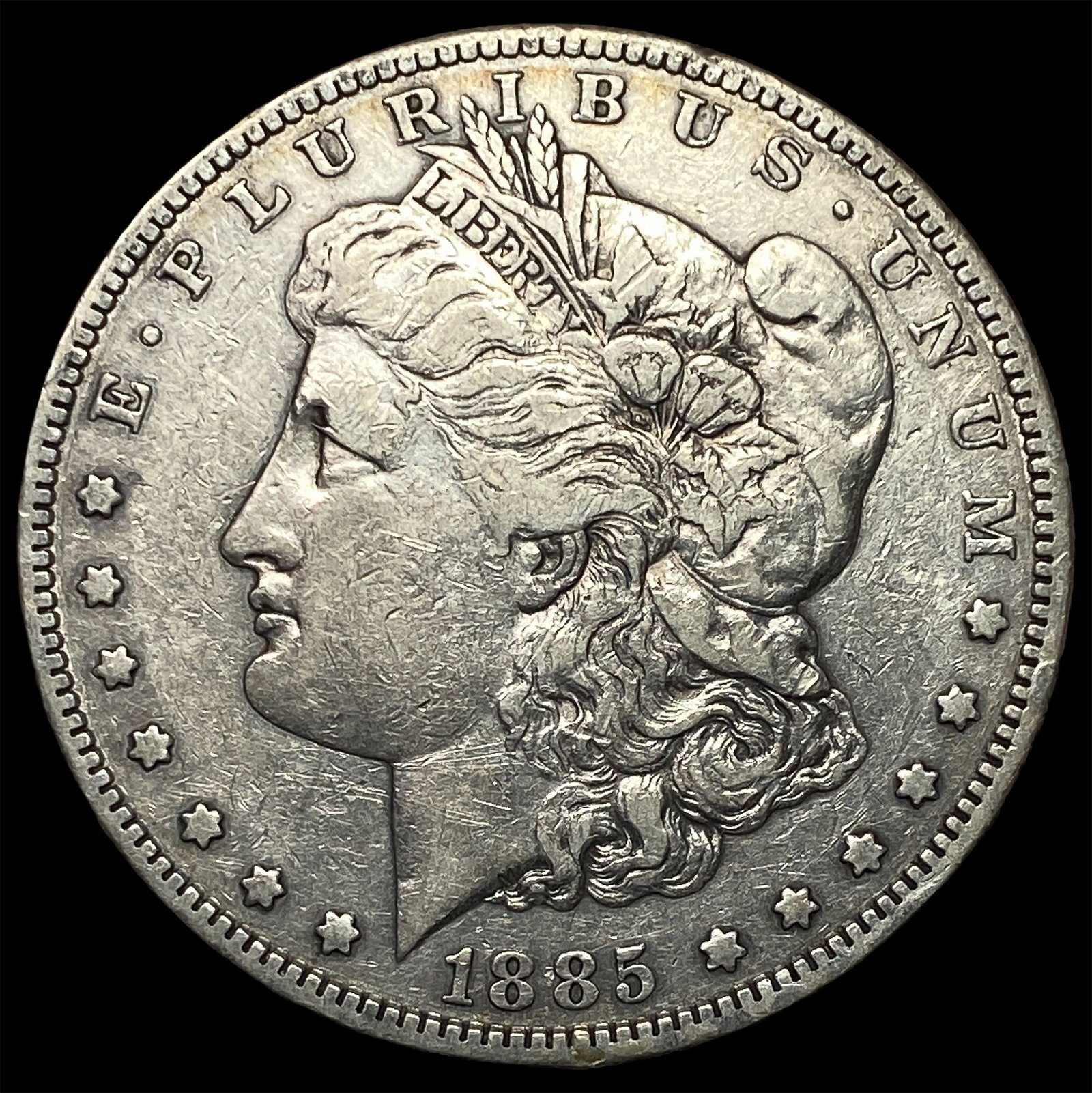 1885-S Silver Morgan Dollar NEARLY UNCIRCULATED: 1885-S Silver Morgan Dollar NEARLY UNCIRCULATED