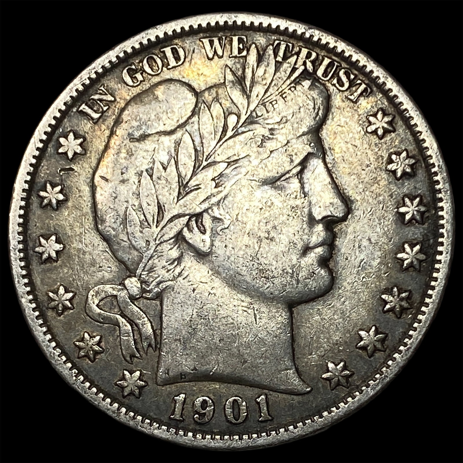 1901 Silver Barber Half Dollar UNCIRCULATED: 1901 Silver Barber Half Dollar UNCIRCULATED