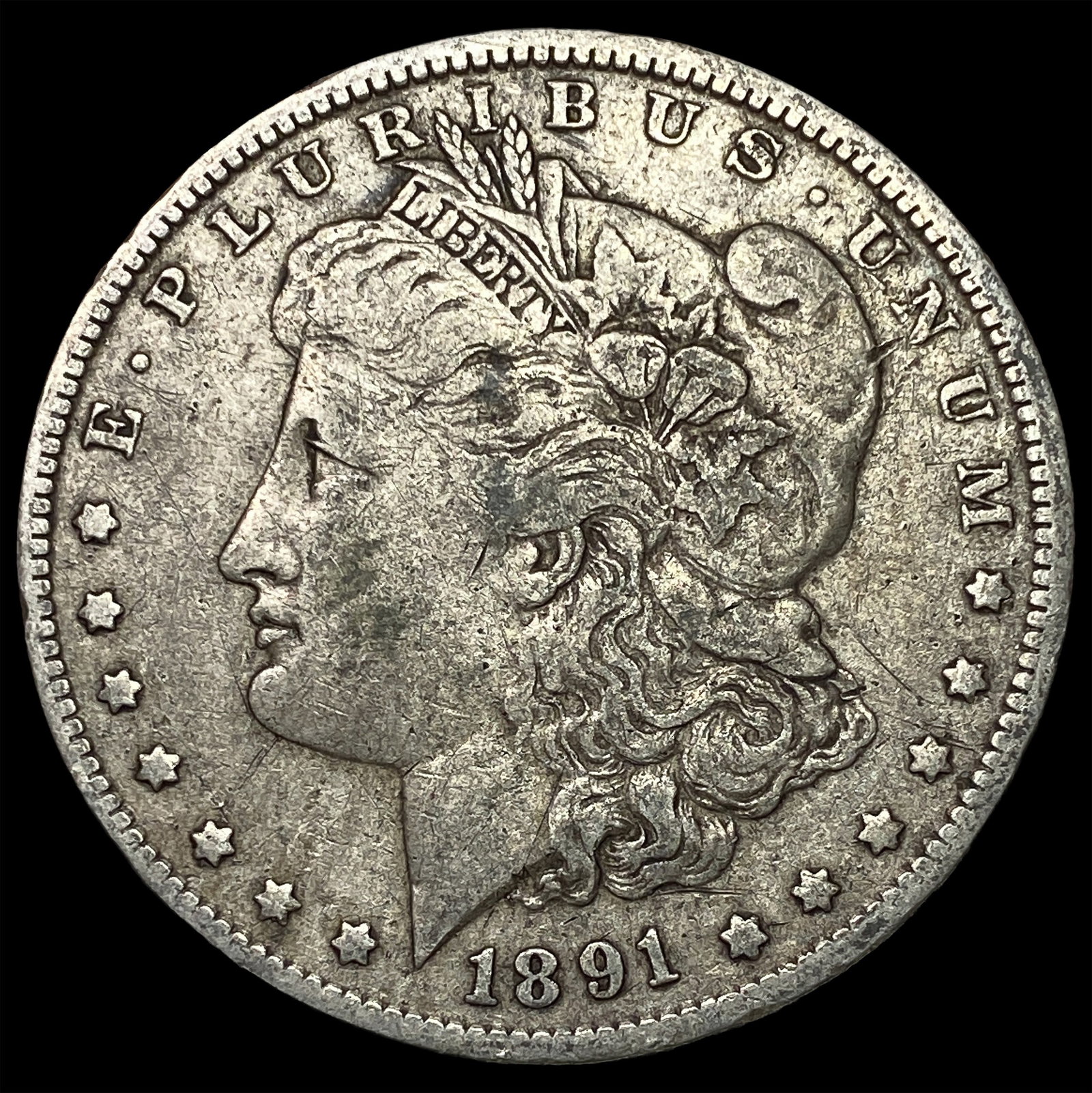1891-O Silver Morgan Dollar NEARLY UNCIRCULATED: 1891-O Silver Morgan Dollar NEARLY UNCIRCULATED