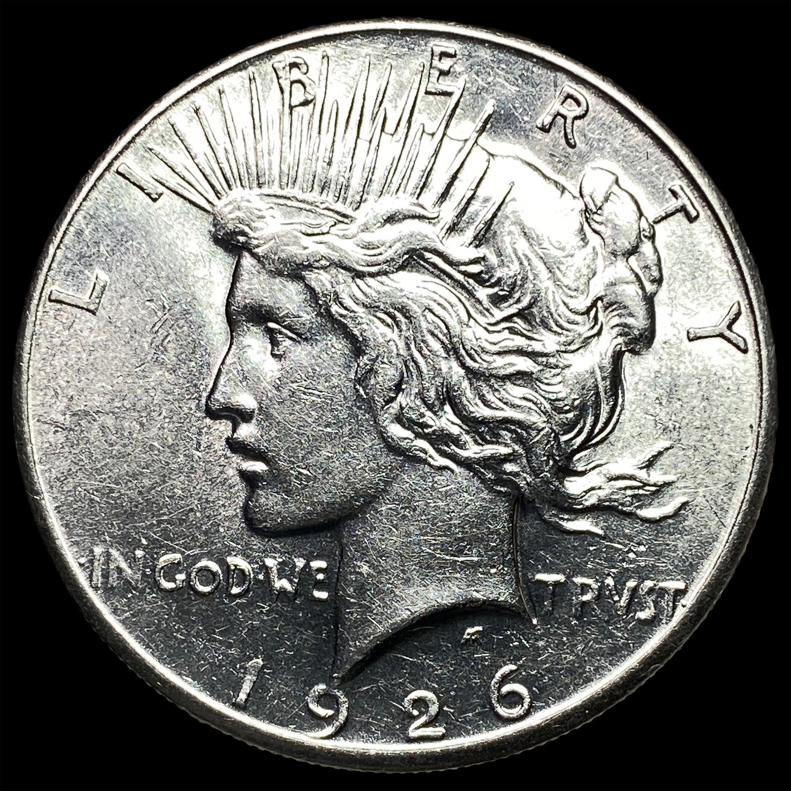 1926-S Silver Peace Dollar CLOSELY UNCIRCULATED: 1926-S Silver Peace Dollar CLOSELY UNCIRCULATED