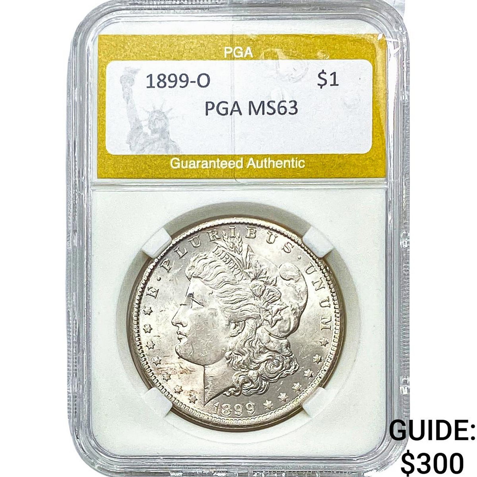 1899-O Morgan Silver Dollar PGA MS63: 1899-O Morgan Silver Dollar PGA MS63