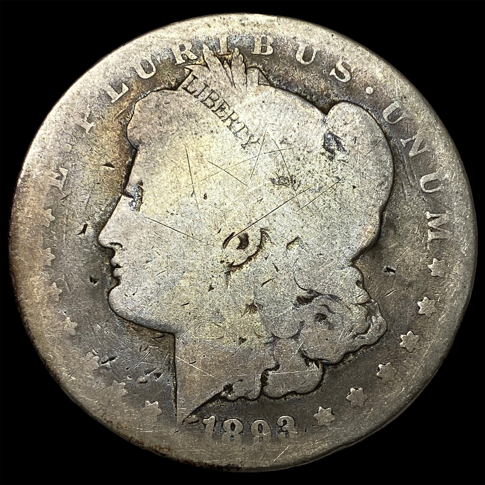 1893-CC Morgan Silver Dollar NICELY CIRCULATED: 1893-CC Morgan Silver Dollar NICELY CIRCULATED