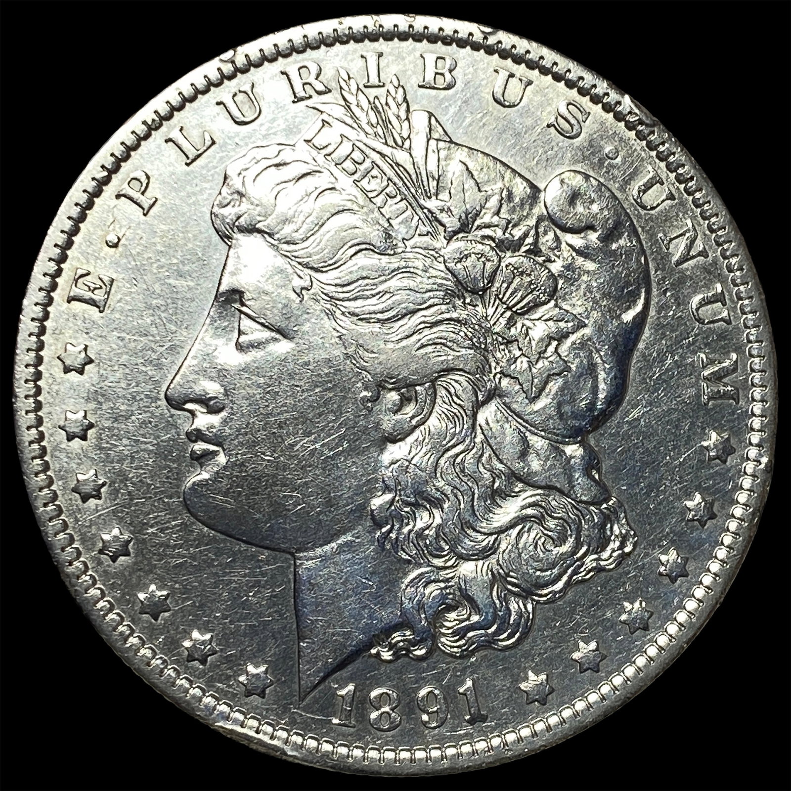 1891-O Silver Morgan Dollar ABOUT UNCIRCULATED: 1891-O Silver Morgan Dollar ABOUT UNCIRCULATED