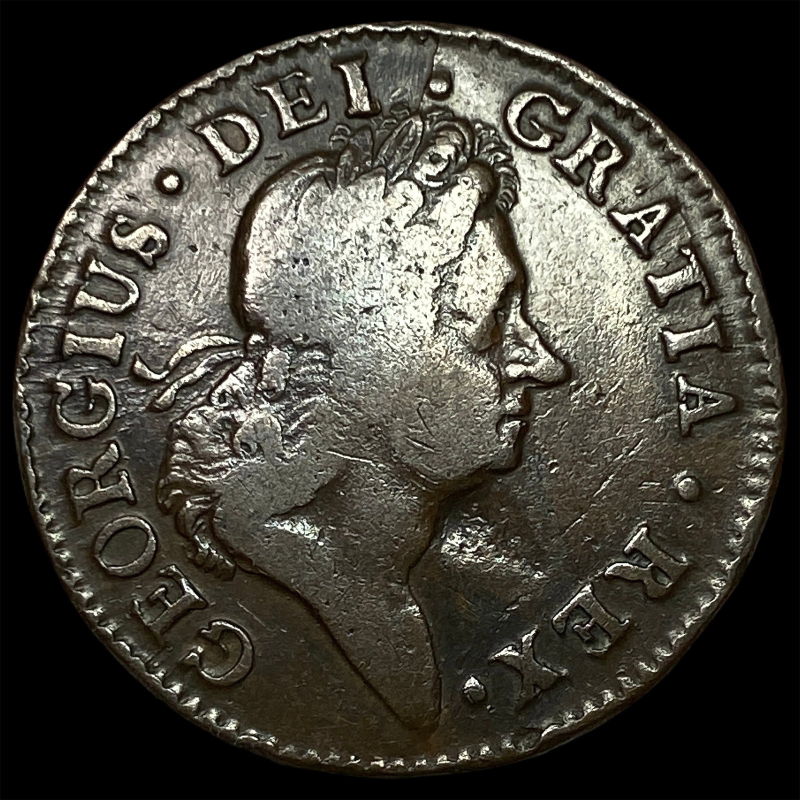 1723 Ireland George I Halfpenny NEARLY UNCIRCULATED (1 of 2)