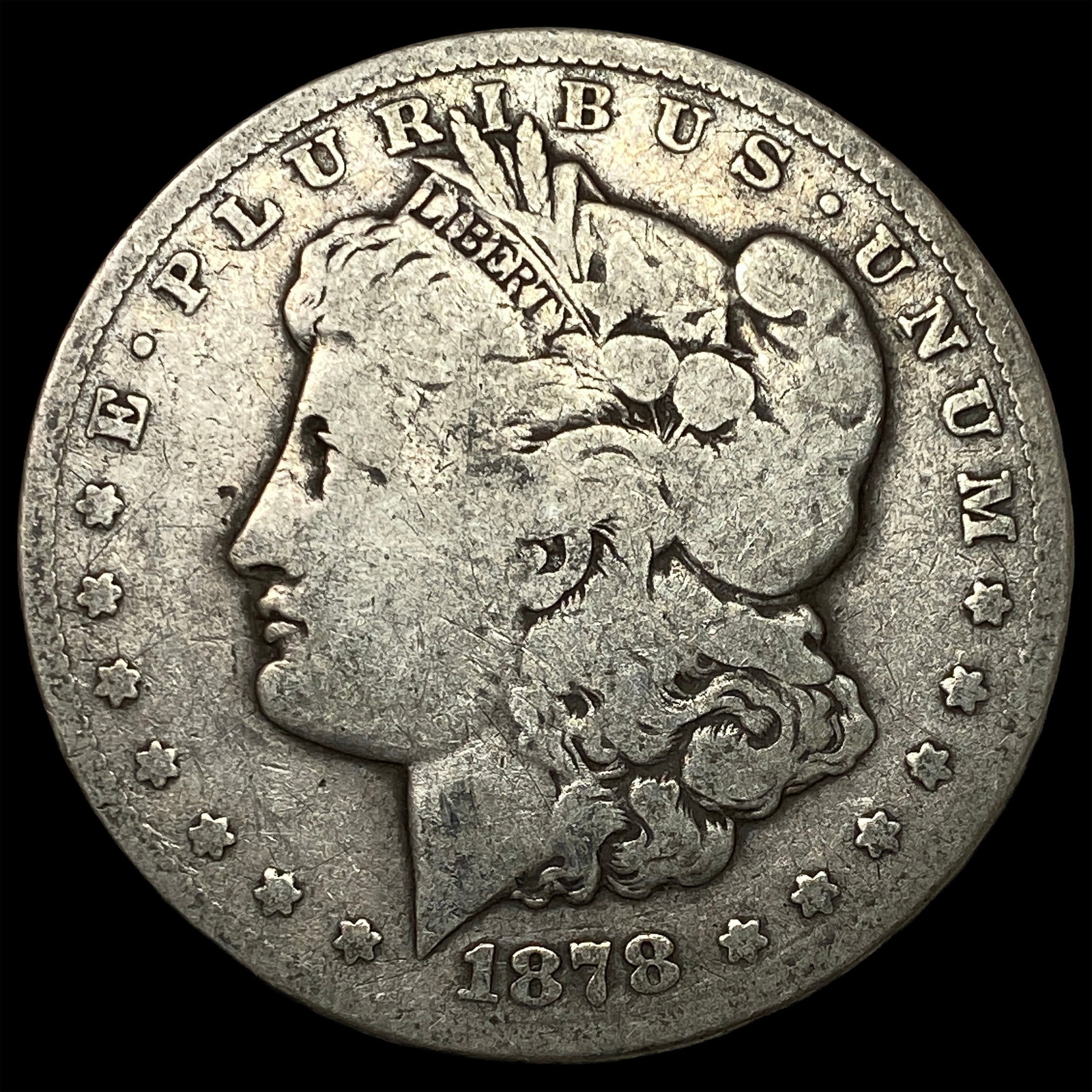 1878-CC Silver Morgan Dollar LIGHTLY CIRCULATED: 1878-CC Silver Morgan Dollar LIGHTLY CIRCULATED