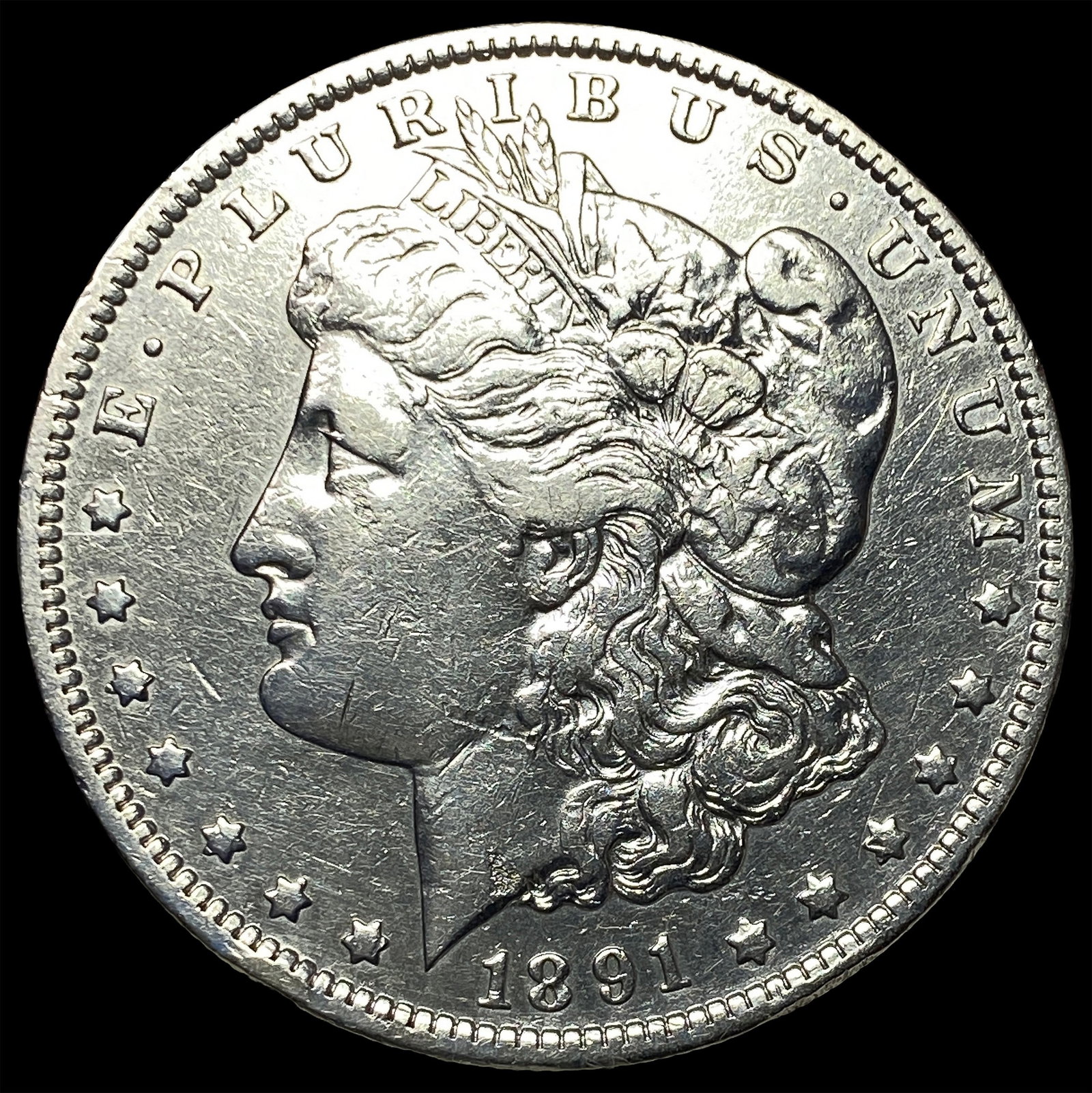 1891-O Silver Morgan Dollar CLOSELY UNCIRCULATED: 1891-O Silver Morgan Dollar CLOSELY UNCIRCULATED