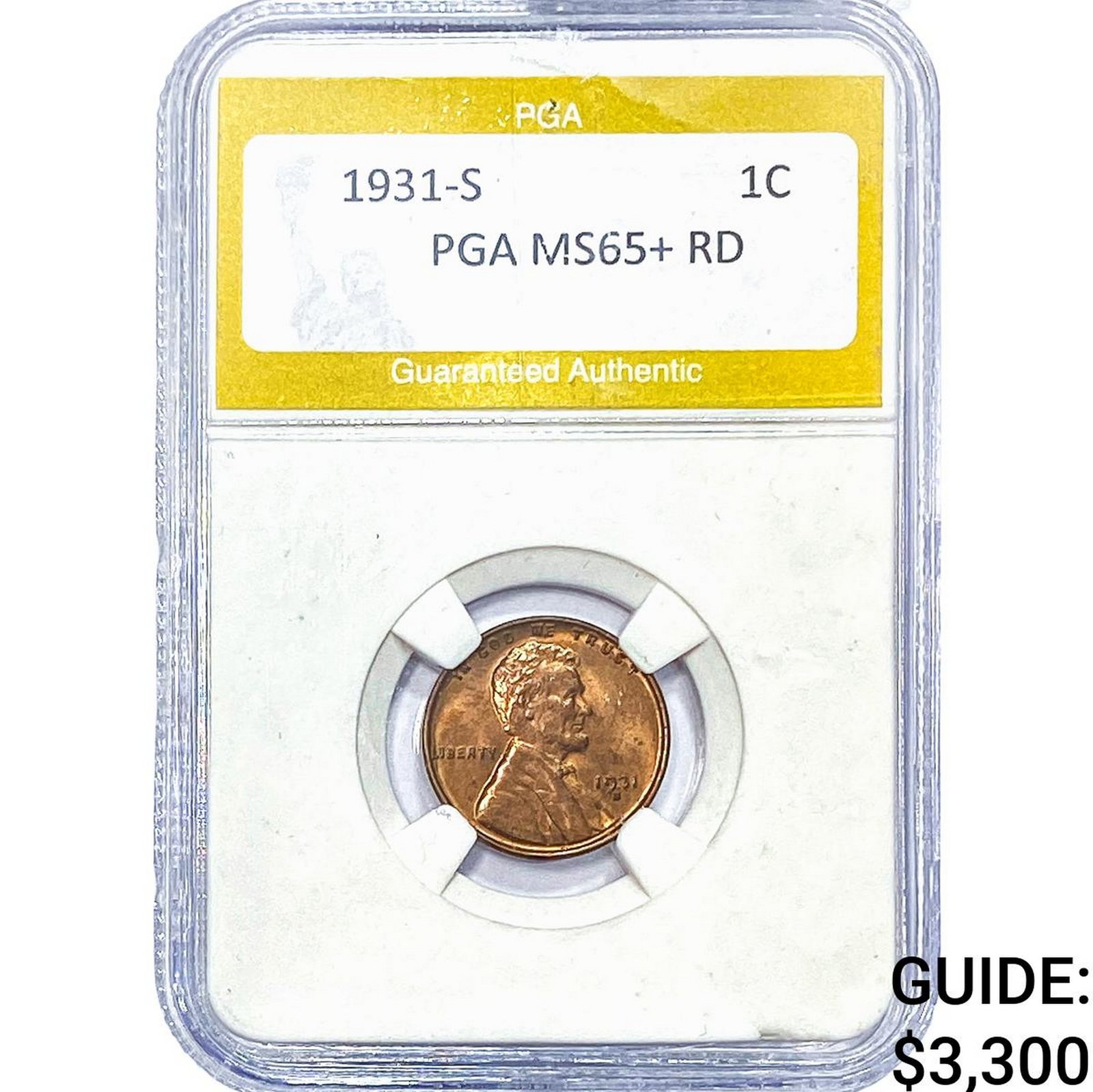 1931-S Wheat Cent PGA MS65+ RD (1 of 2)