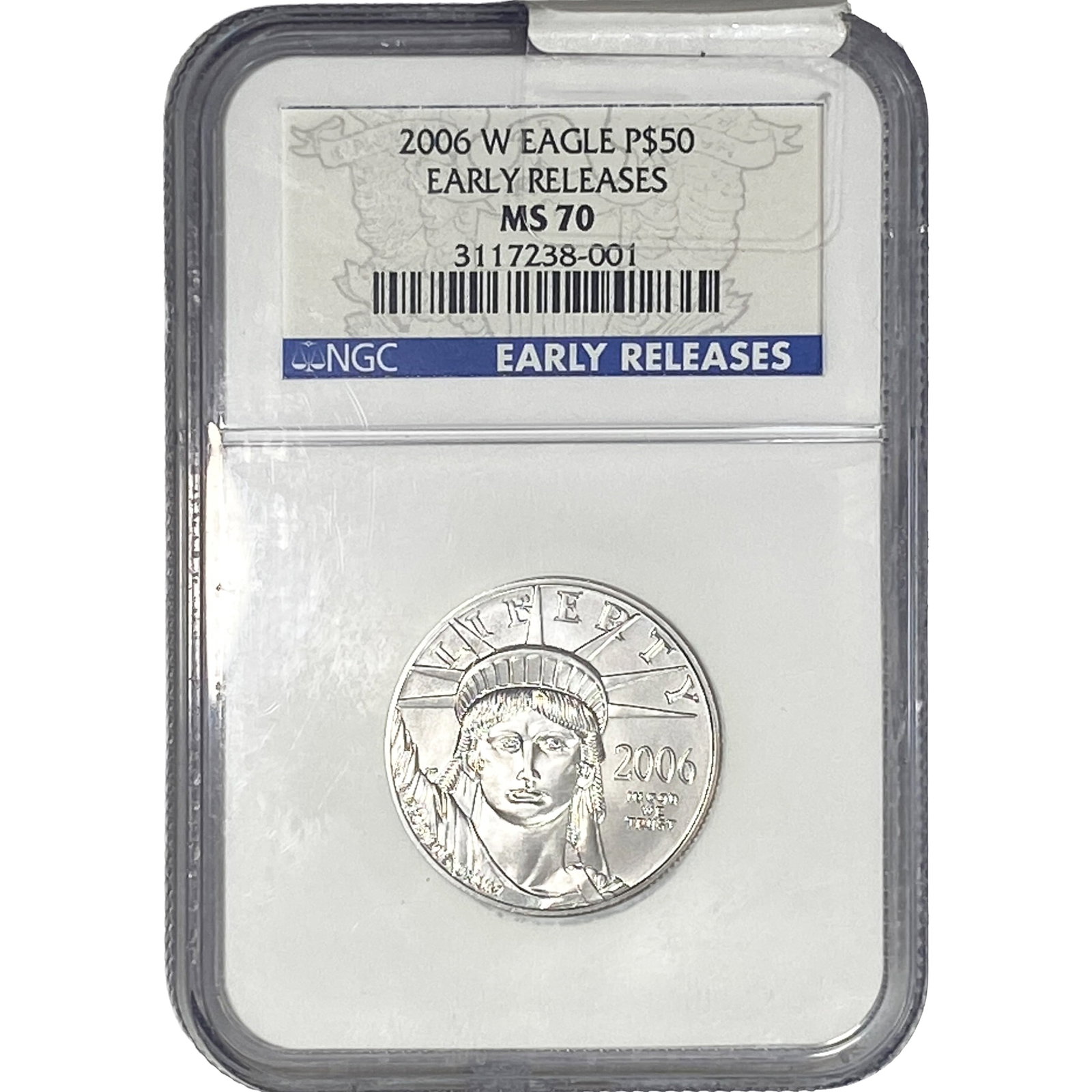 2006-W Platnium Eagle $50 NGC MS70 (1 of 2)