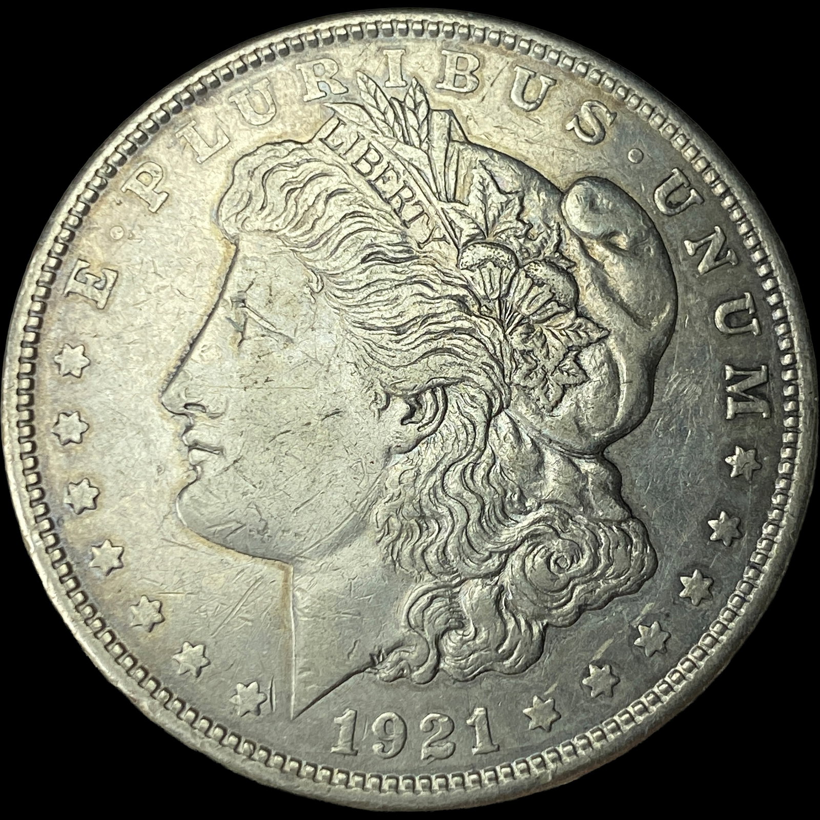 1921-D Silver Morgan Dollar CHOICE AU: 1921-D Silver Morgan Dollar CHOICE AU