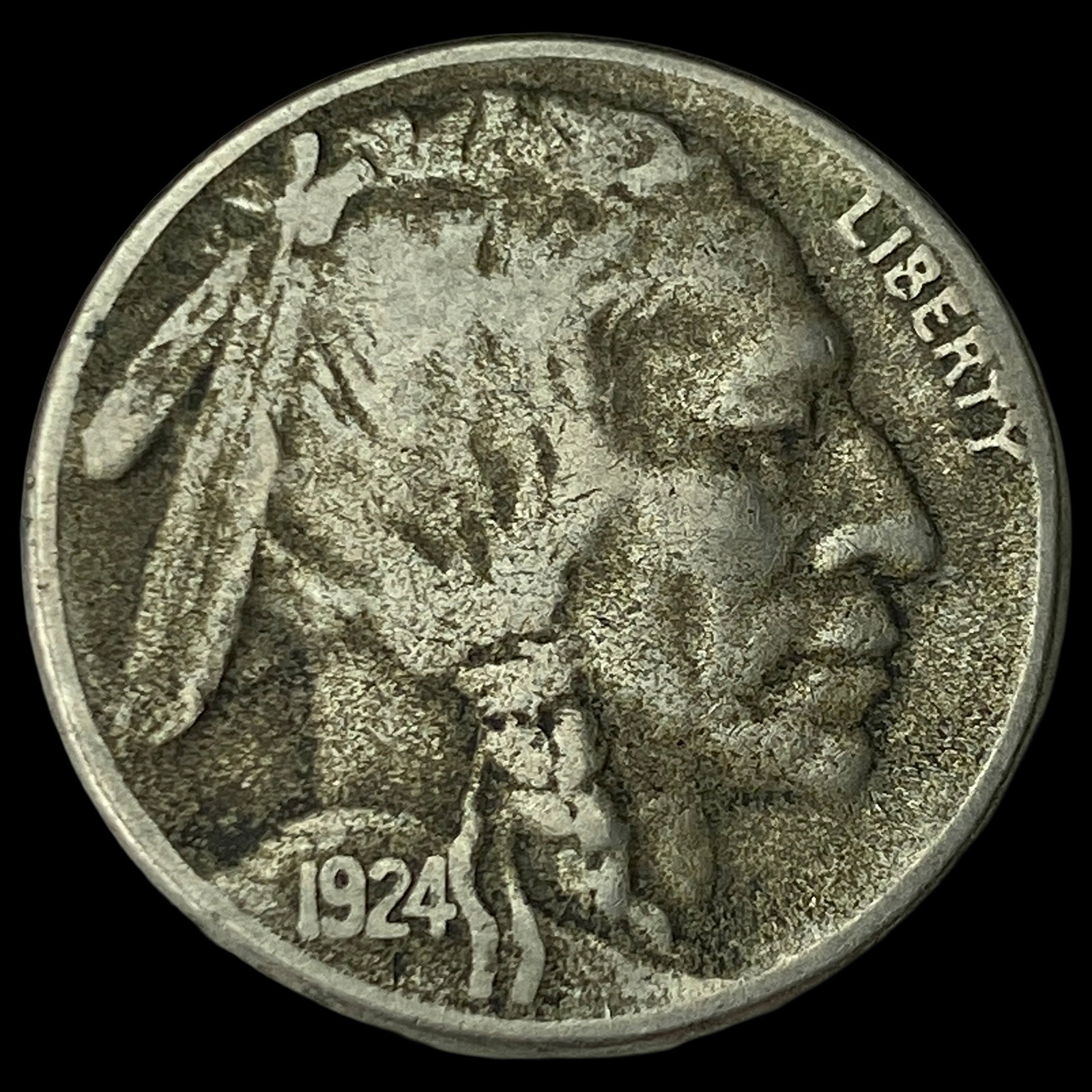 1924 Buffalo Nickel NEARLY UNCIRCULATED: 1924 Buffalo Nickel NEARLY UNCIRCULATED