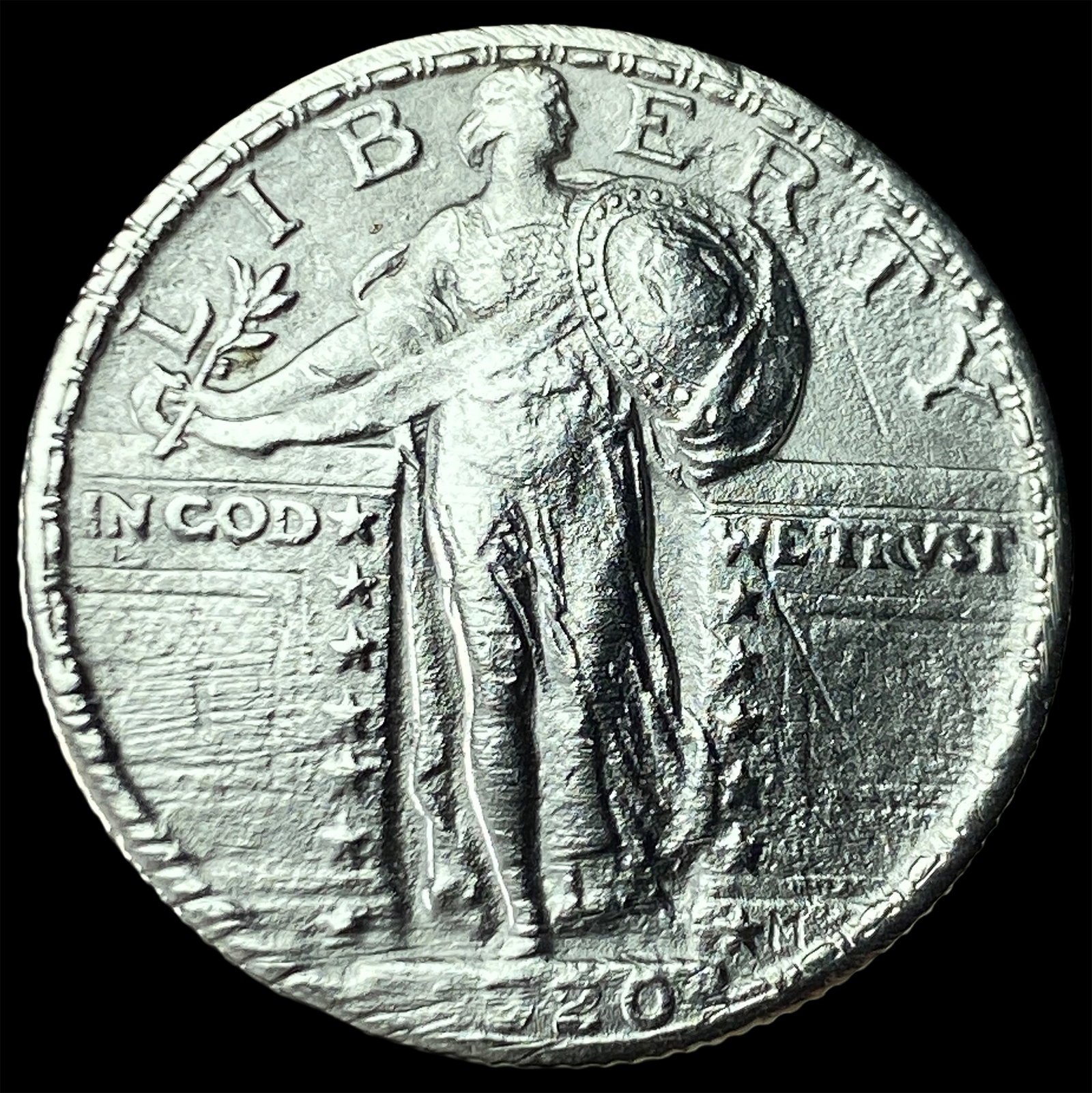 1920 Standing Liberty Quarter CHOICE AU: 1920 Standing Liberty Quarter CHOICE AU