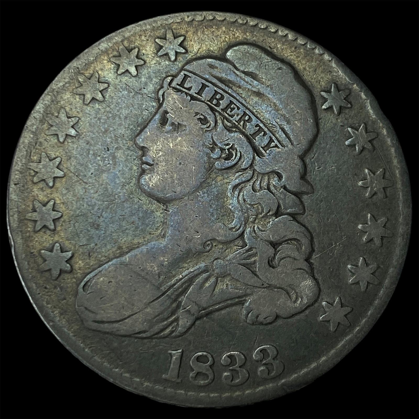 1833 Capped Bust Half Dollar NEARLY UNCIRCULATED (1 of 2)