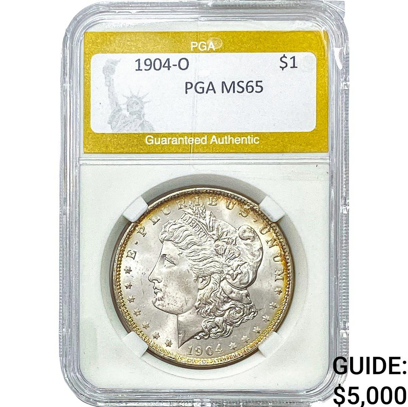 1904 Morgan Silver Dollar PGA MS65: 1904 Morgan Silver Dollar PGA MS65
