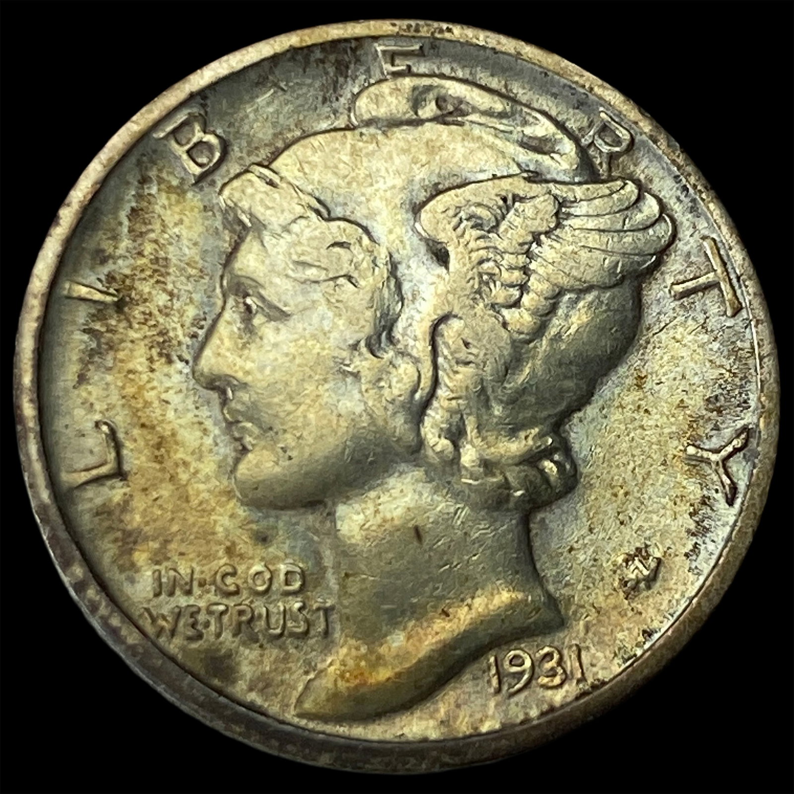 1931-D Silver Mercury Dime CHOICE AU: 1931-D Silver Mercury Dime CHOICE AU