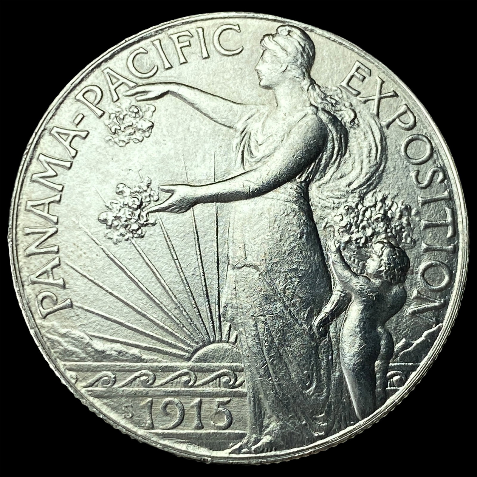 1915-S Silver Panama-Pacific Half Dollar GEM BU: 1915-S Silver Panama-Pacific Half Dollar GEM BU